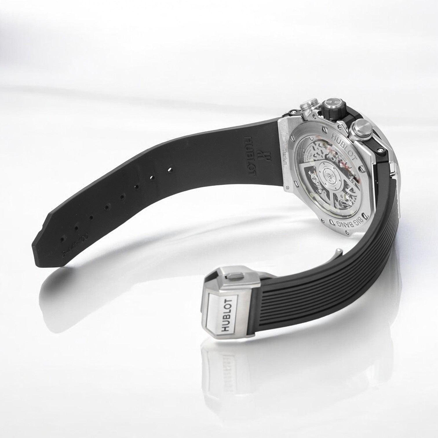 Bang Unico 42mm Titanium Case Skeleton Dial Rubber