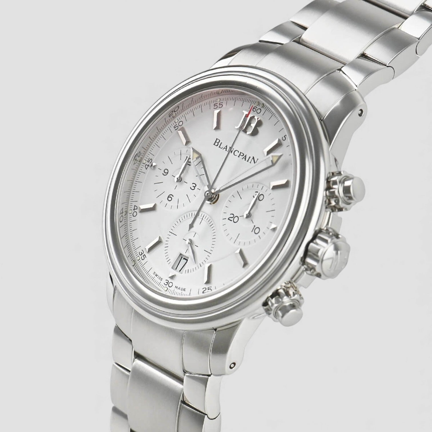 Leman Chronograph SS White Dial