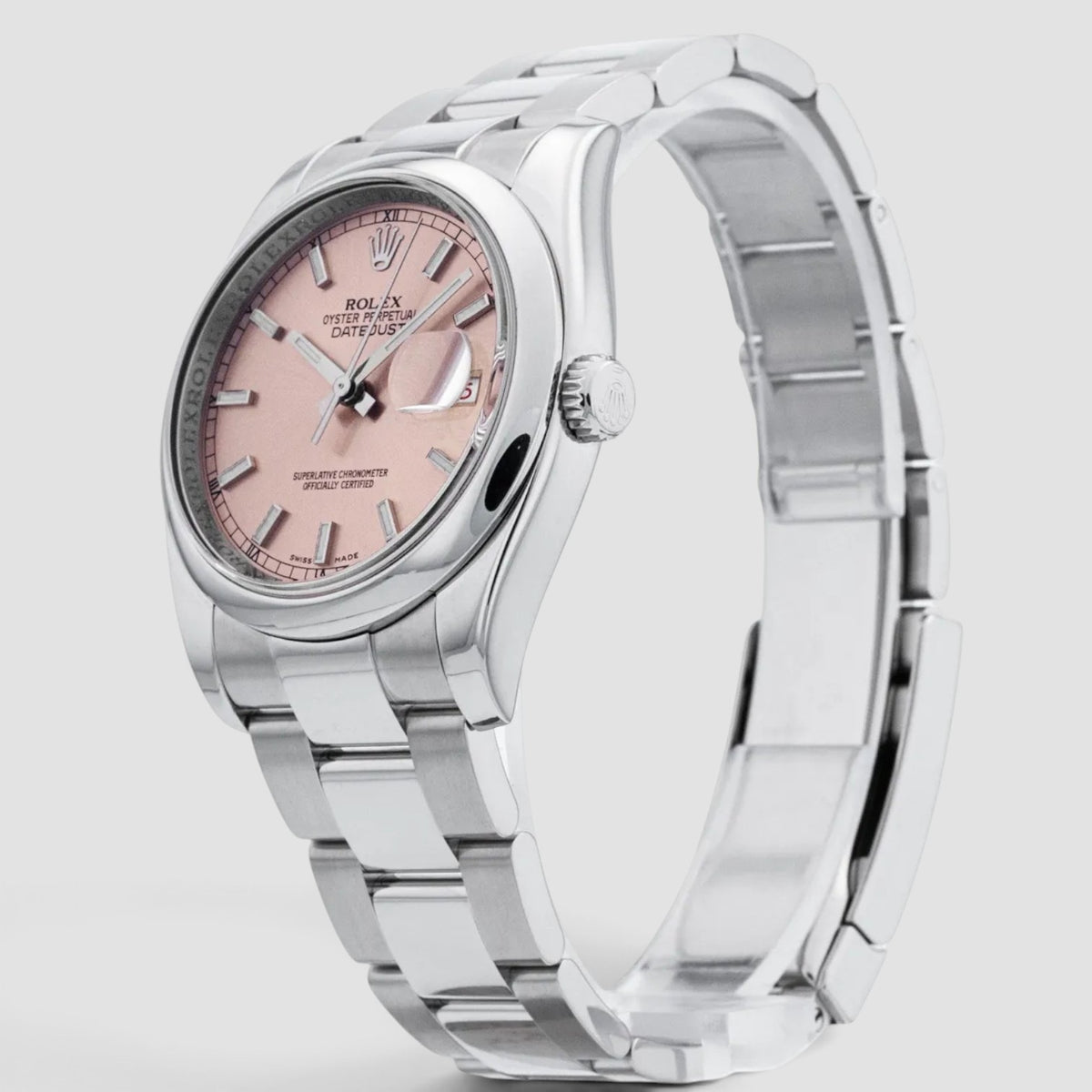Datejust 36 Pink Index Dial Oyster