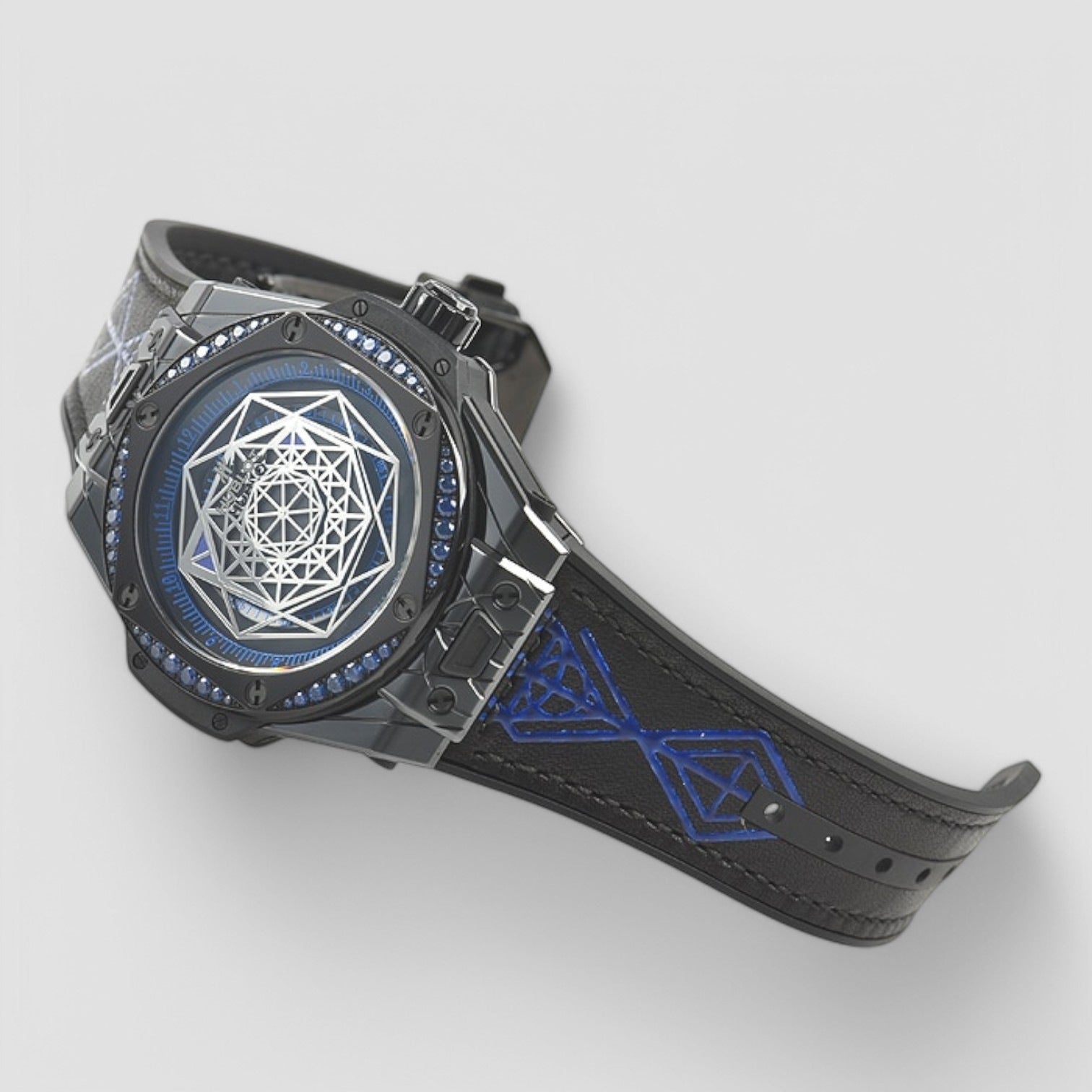 Big Bang Sang Bleu All Black Blue 39mm Men's Watch