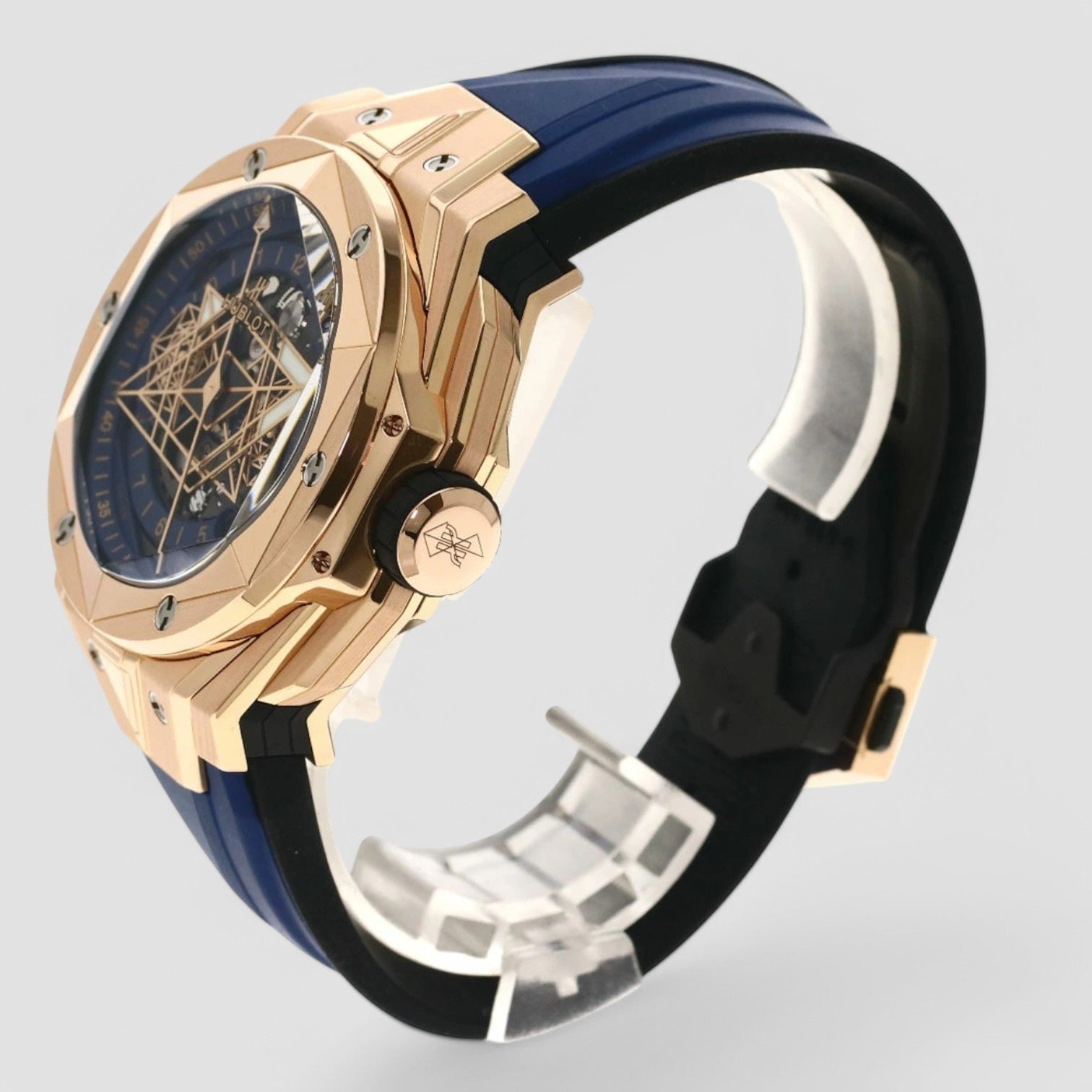 Big Bang Sang Bleu II Blue King Gold Unico 45mm Watch