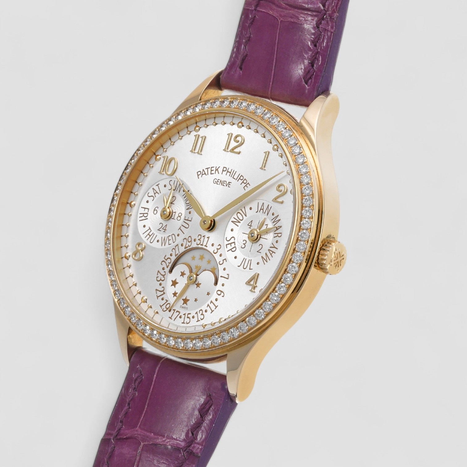 Grand Complications White Opaline Dial Automatic Ladies Perpetual Calendar Watch