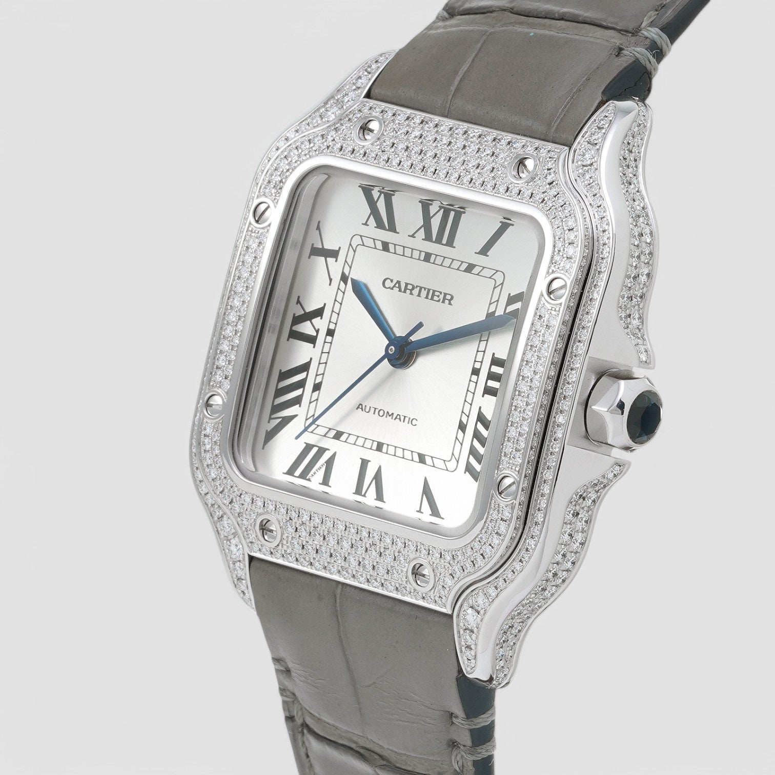Santos Medium Grey Gold & Diamonds