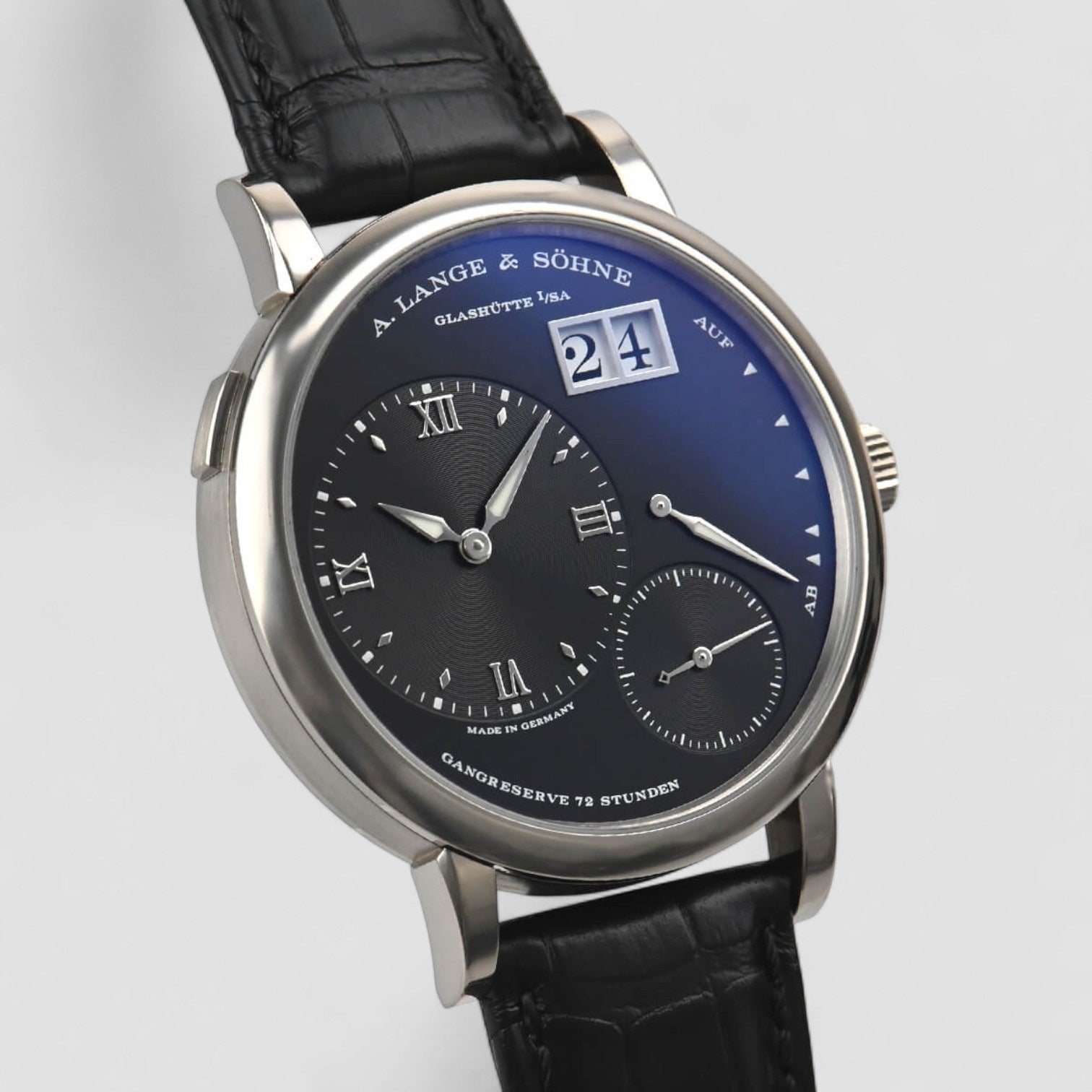Grand Lange 1 18K White Gold Black Dial