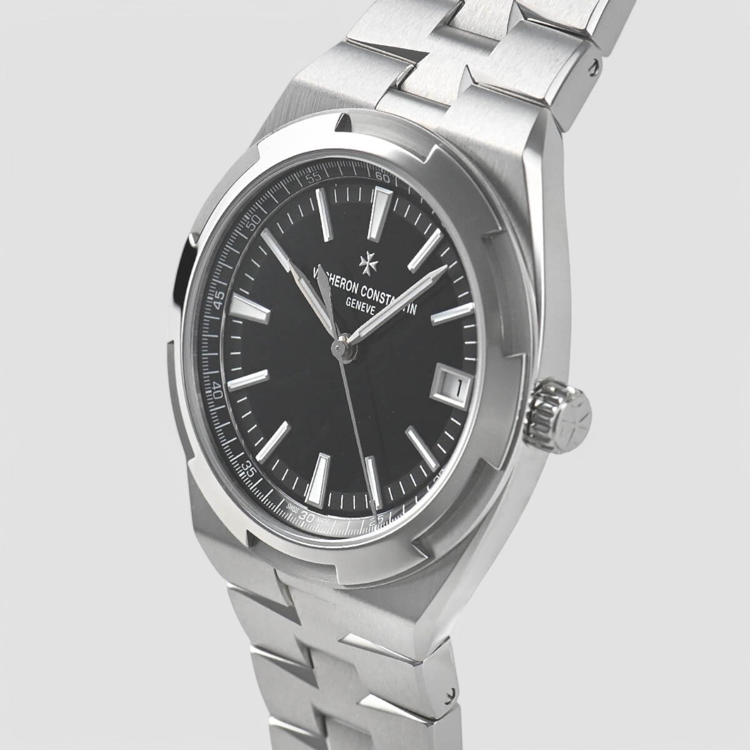 Overseas Self-Winding Steel 41mm Black Dial
