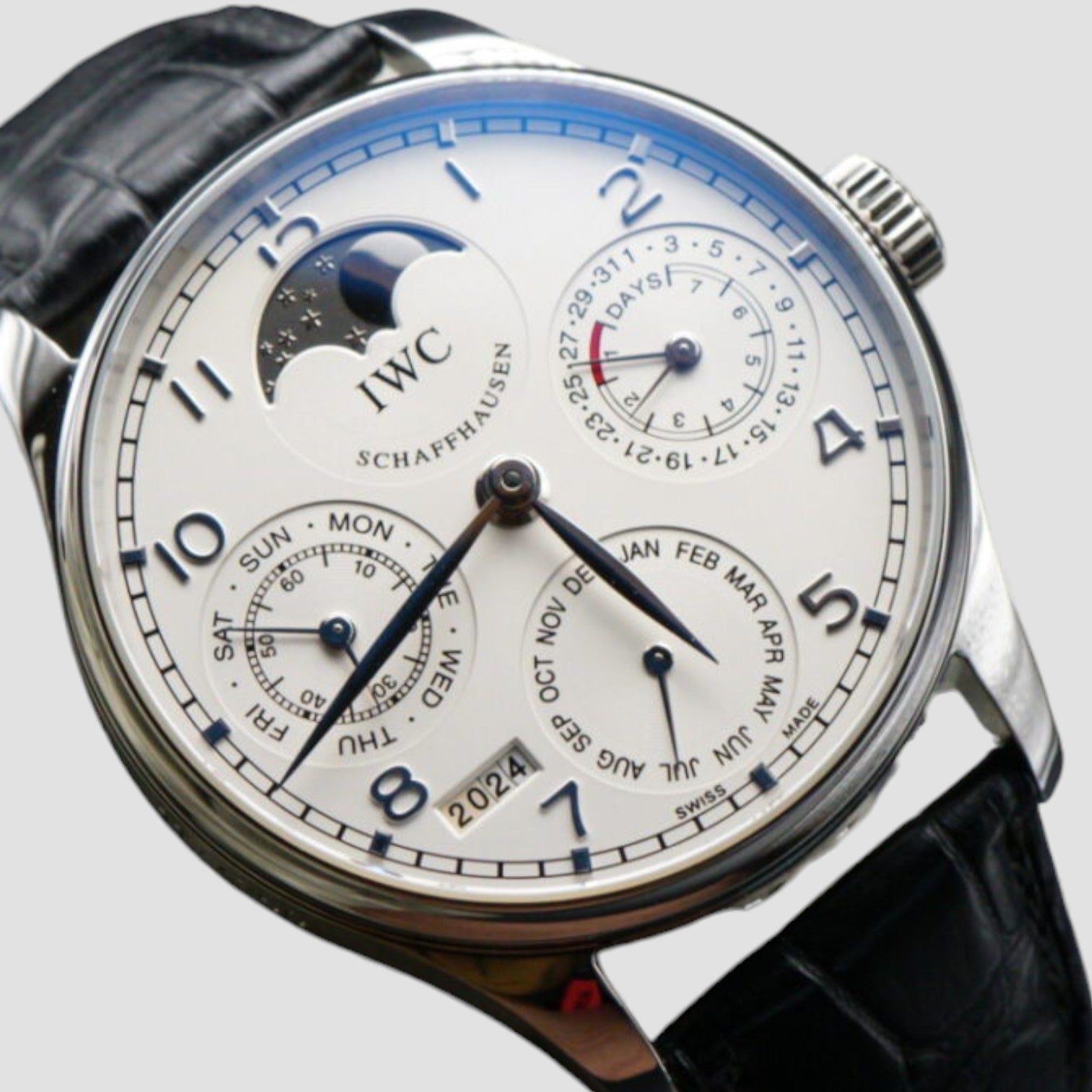 Portugieser Perpetual Calendar Platinum Silver Dial LIMITED