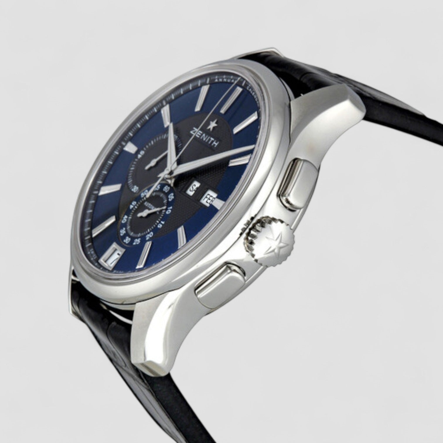 Captain Winsor Chronograph SS / Blue Dial