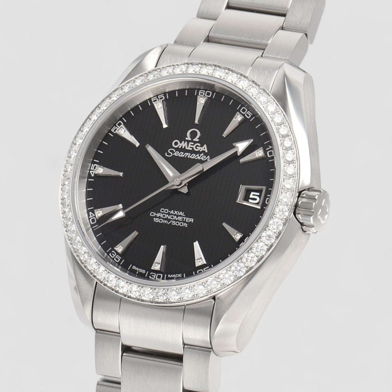 Seamaster Aqua Terra Automatic Diamond Black Dial Unisex Watch