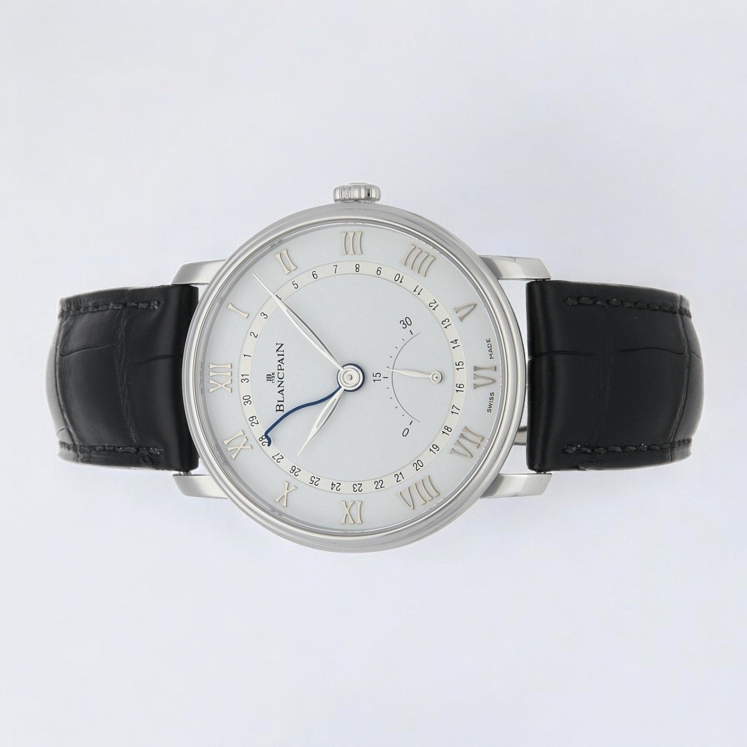 Villeret Ultra Slim Date 30 Seconds Retrograde SS