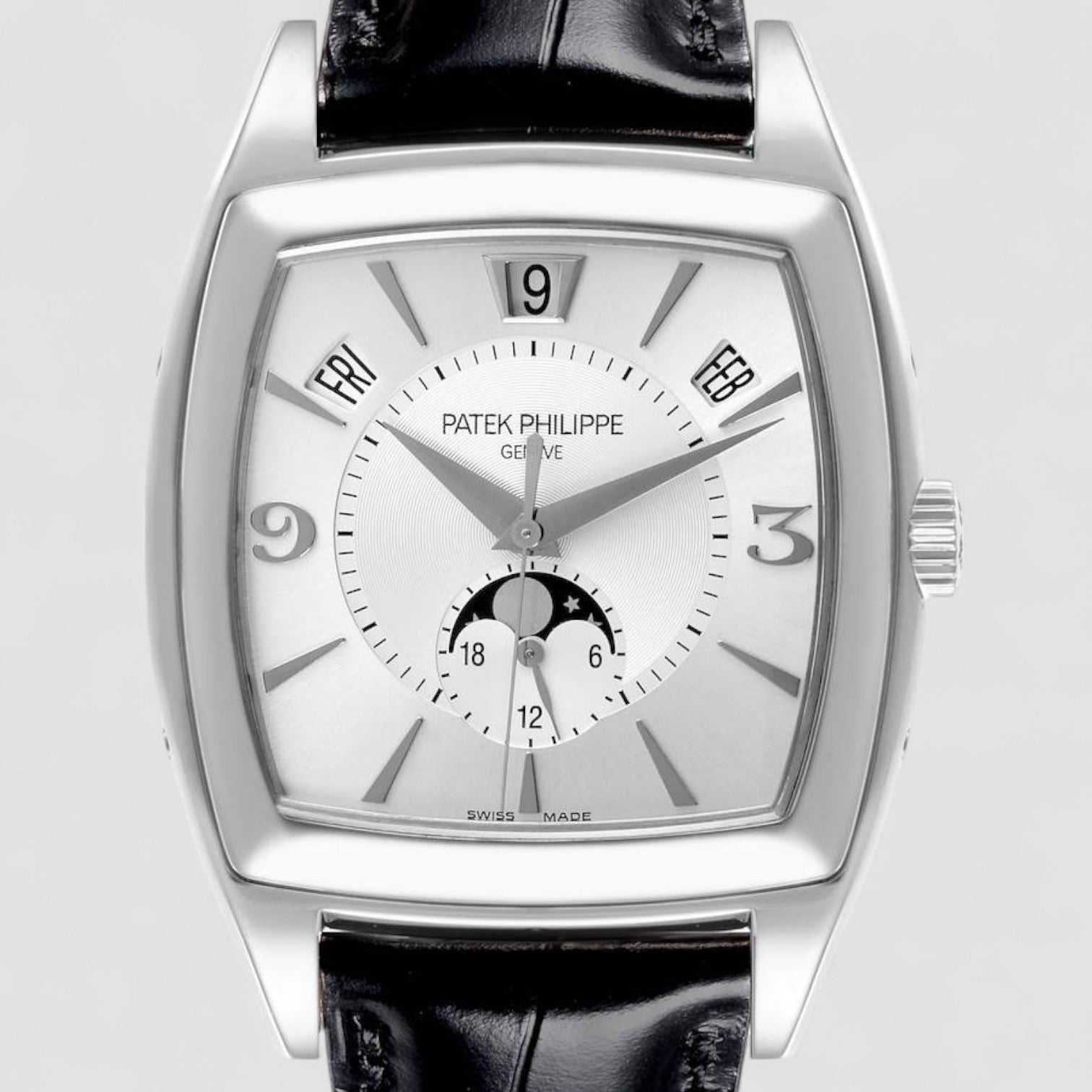 Gondolo Calendario 18K White Gold Silver Dial