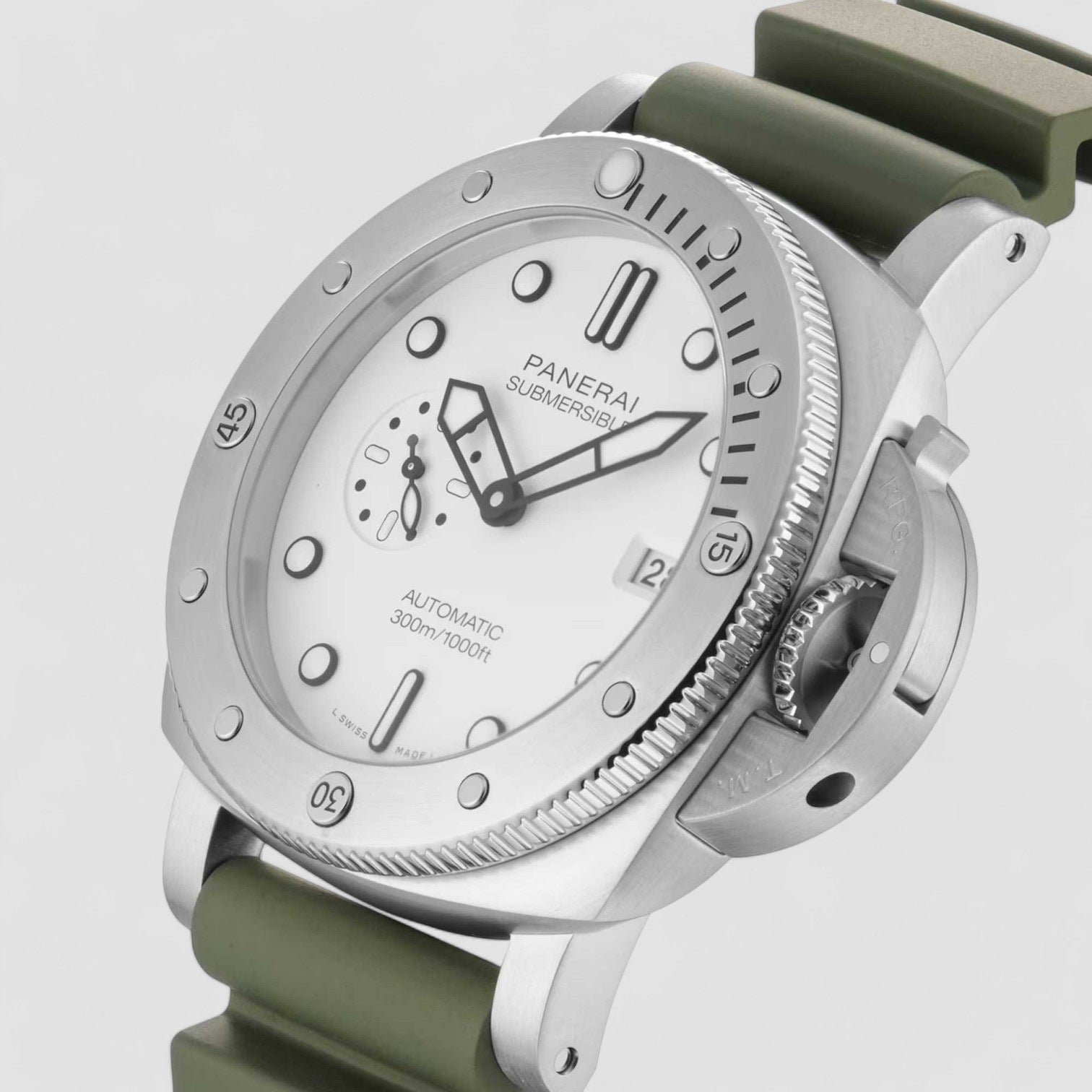 Submersible 44mm QuarantaQuattro Automatic White Dial Men's Watch