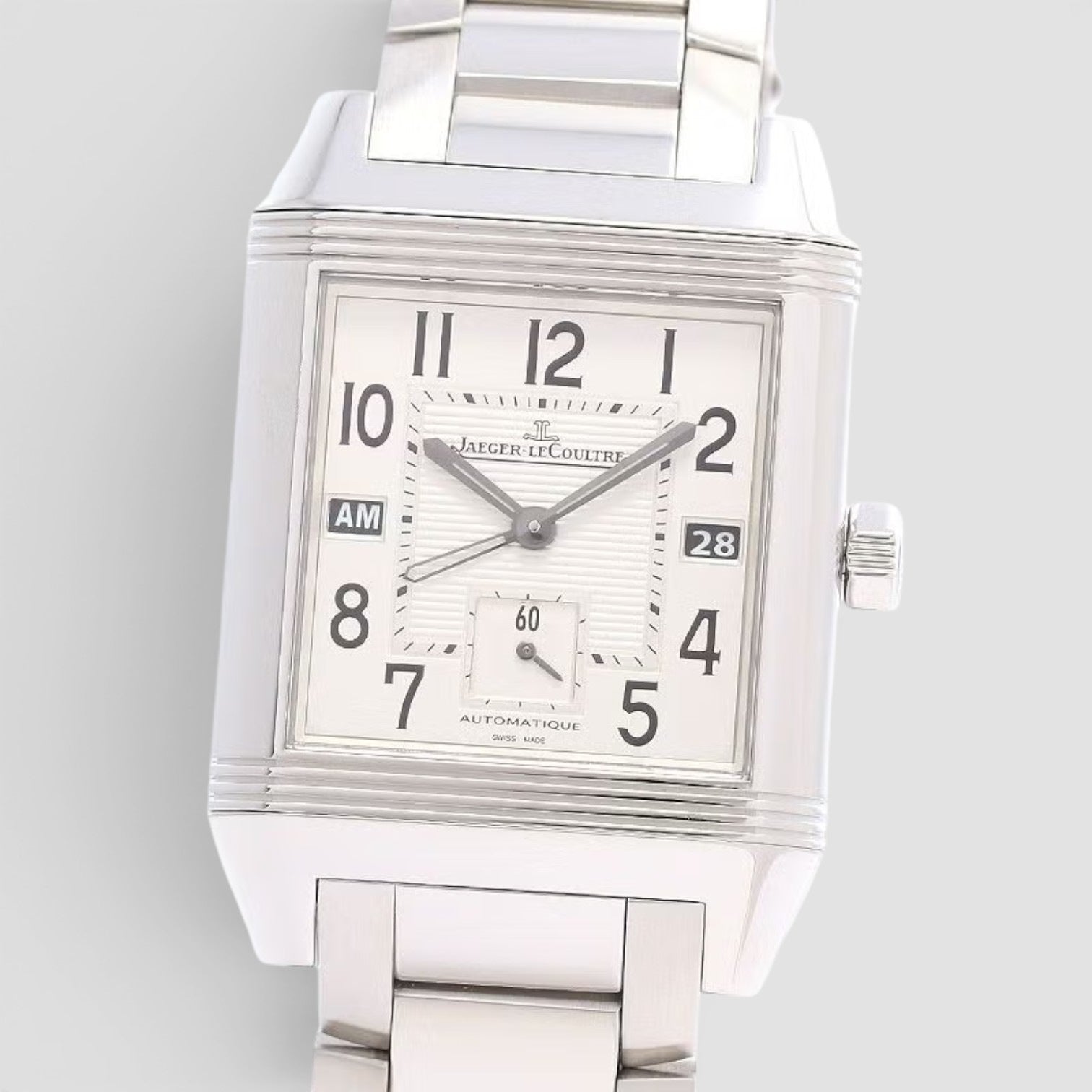 Reverso Squadra Hometime – Stainless Steel