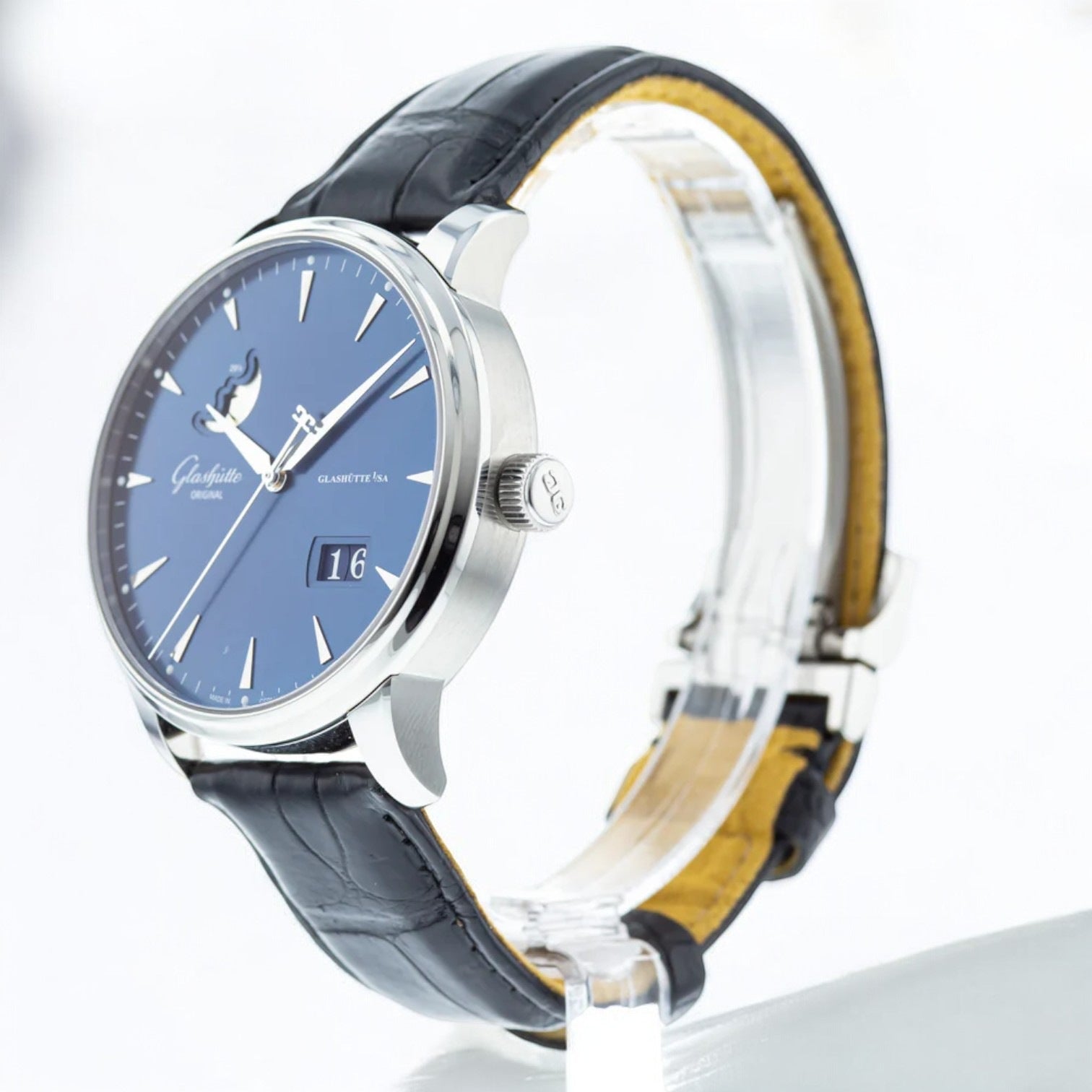 Senator Excellence Panorama Date Moonphase Automatic Blue Dial