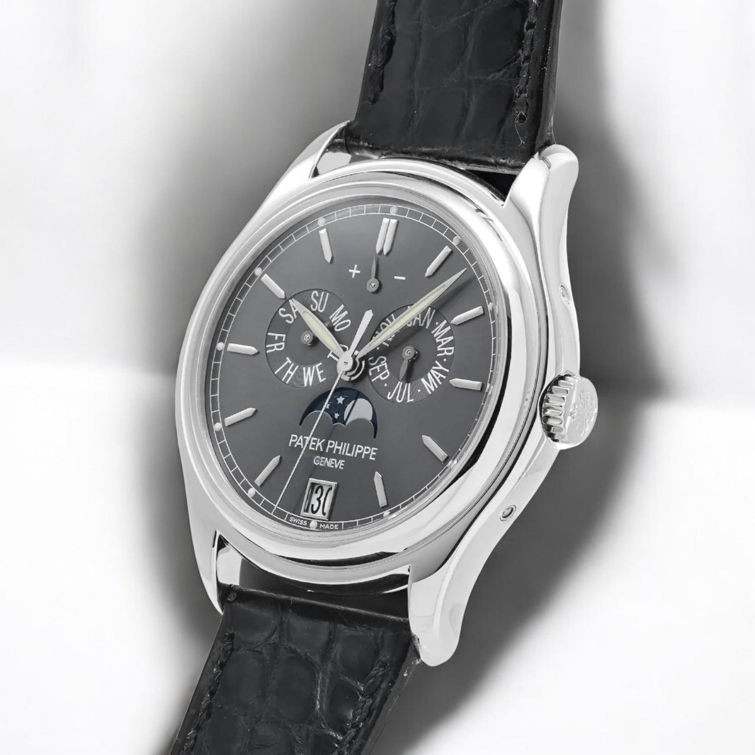 Annual Calendar 5146P Grey Dial Platinum