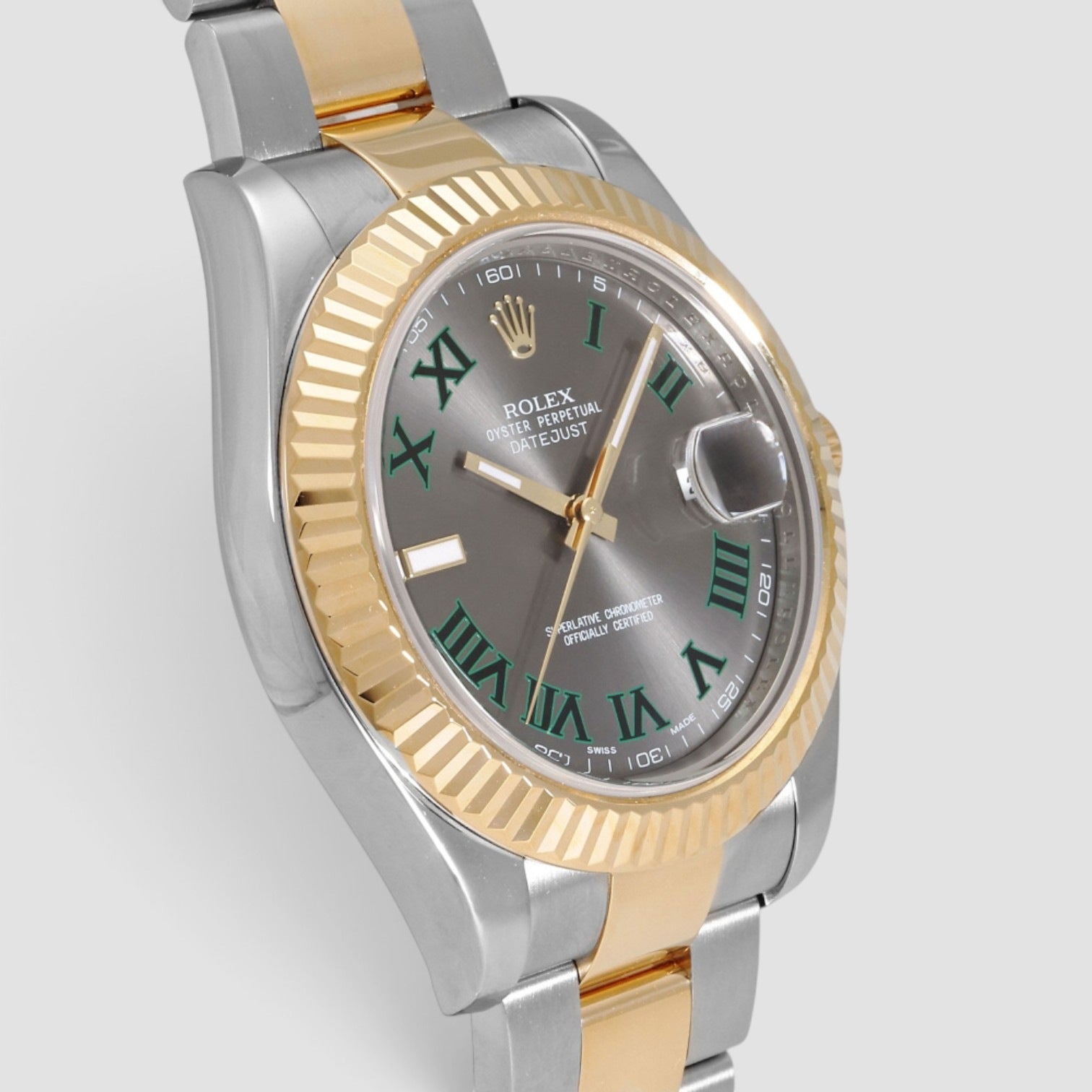 Datejust II 41mm Stainless Steel & 18K Yellow Gold Grey Roman Dial