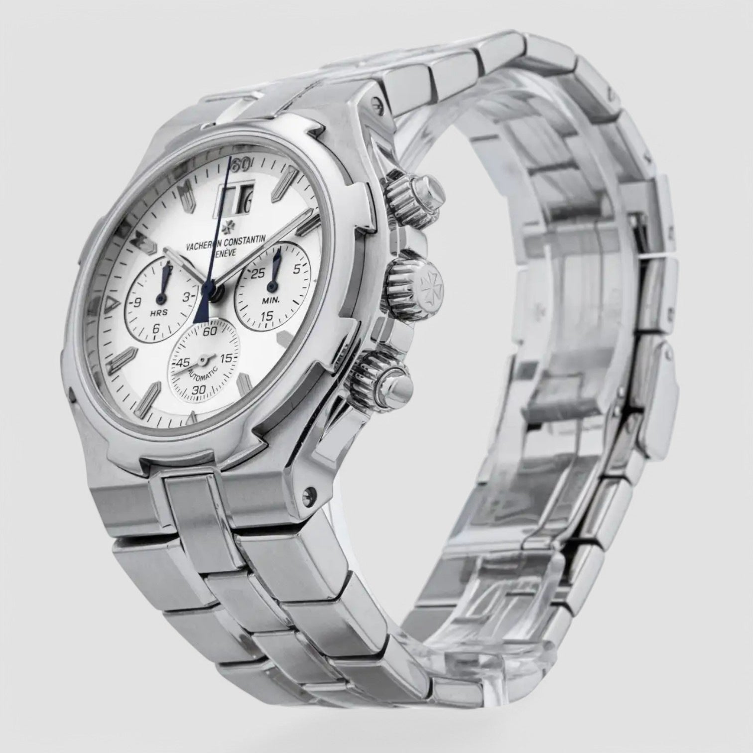 Overseas Chronograph SS White Dial