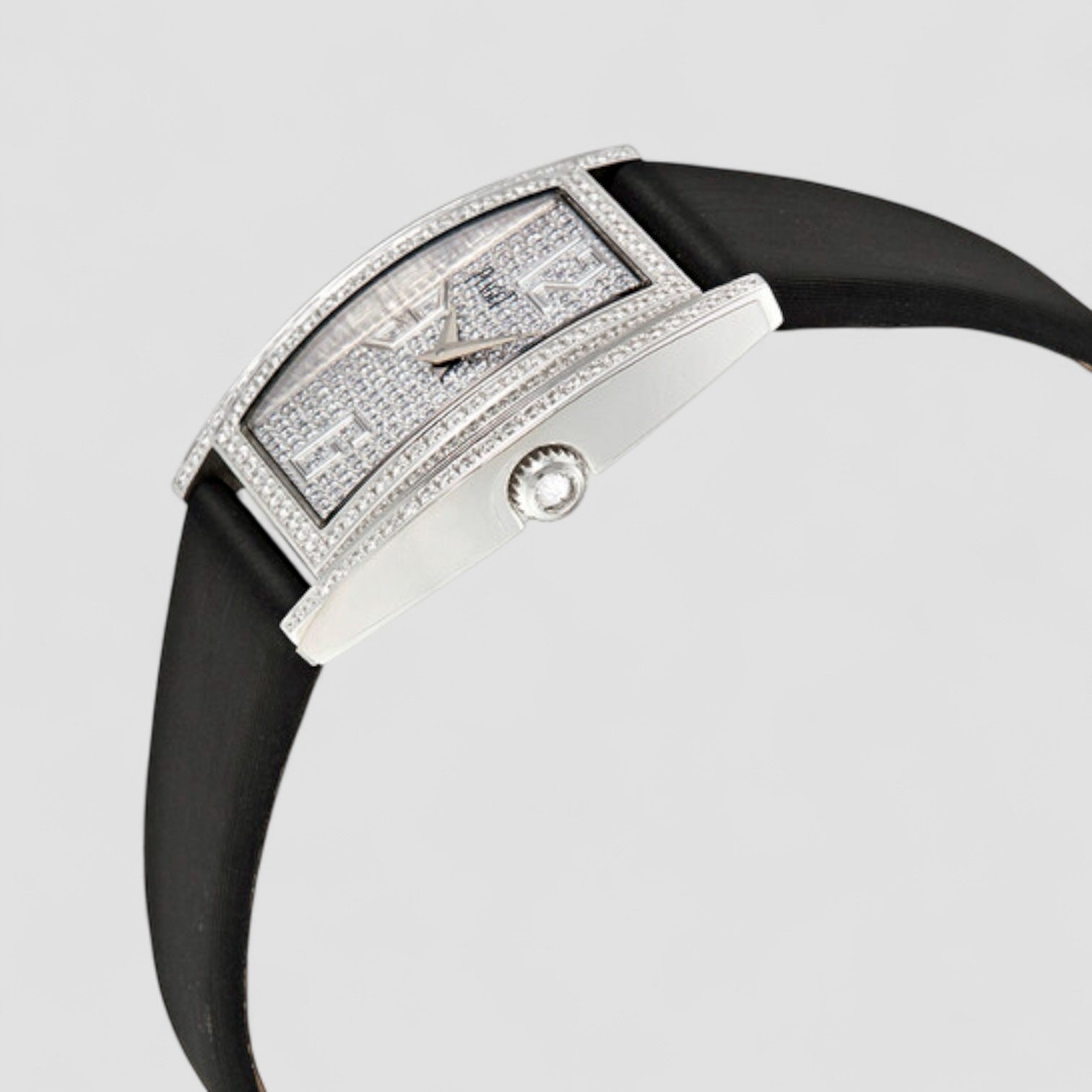 Limelight Diamond-set Dial Black Satin Ladies Watch