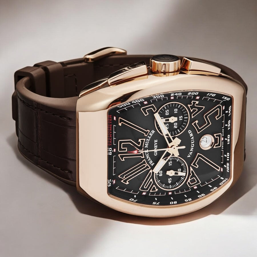 Vanguard Chronograph Automatic Gold Brown Dial