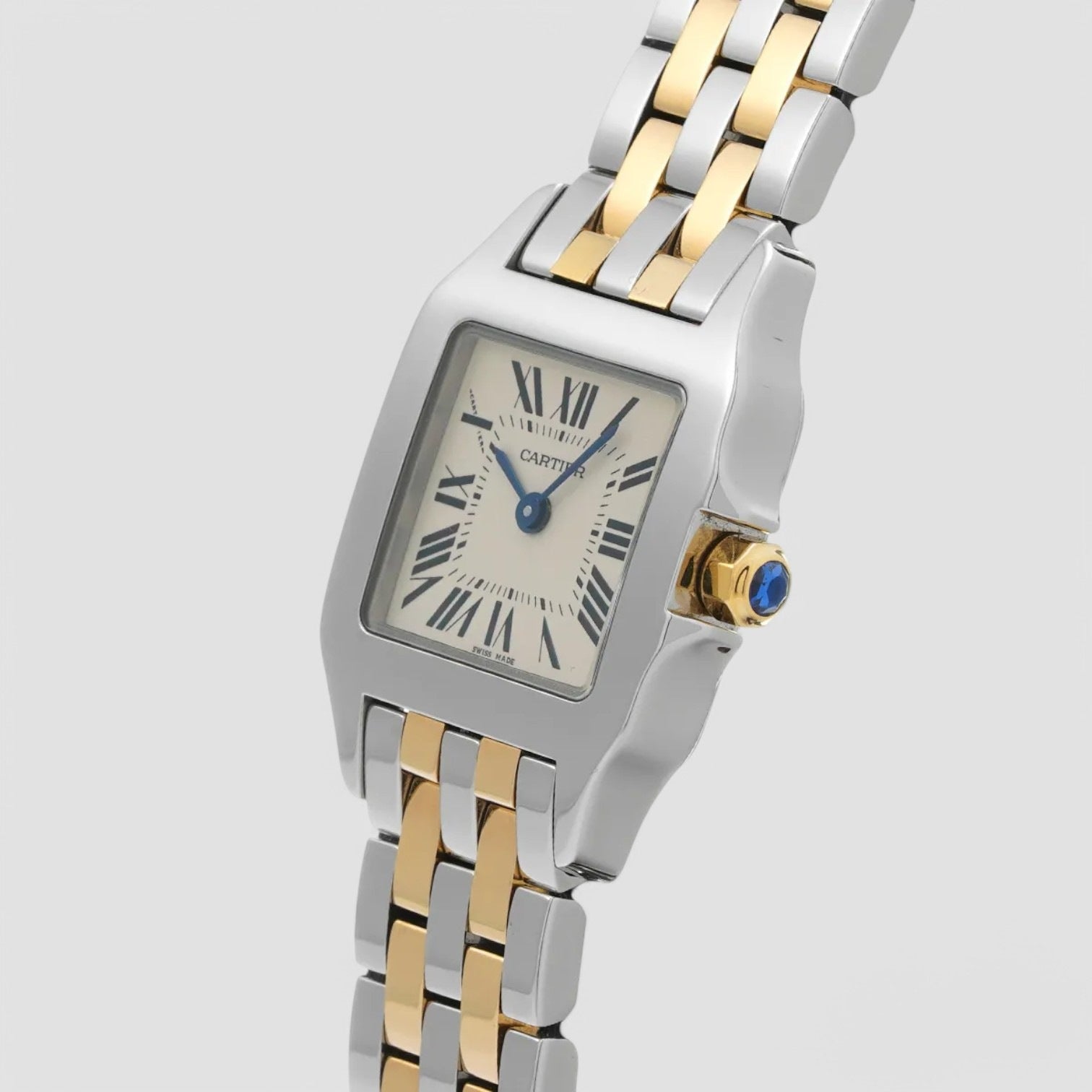 Santos Demoiselle Steel Yellow Gold Ladies Watch