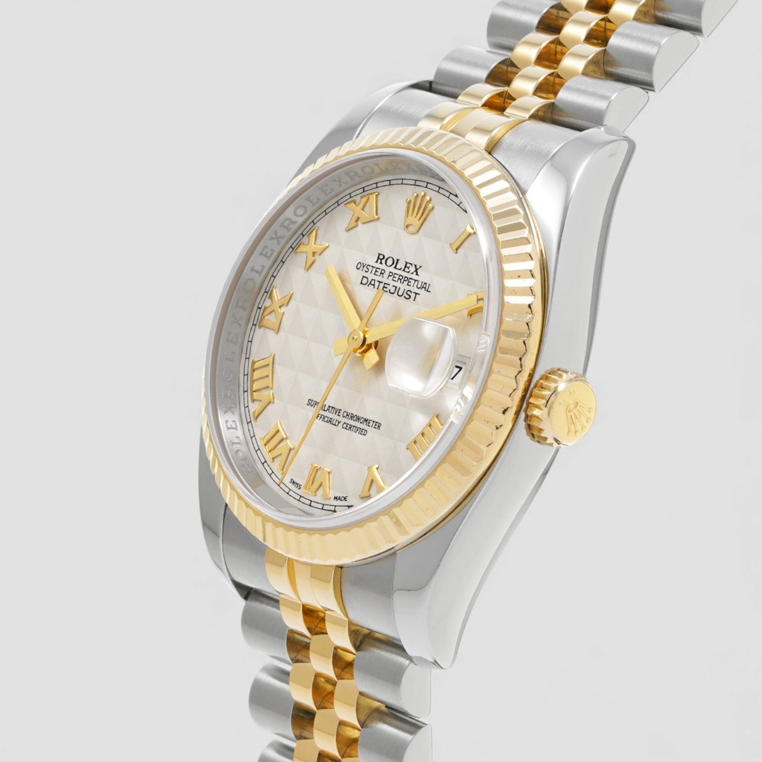 Datejust Two Tone White/18 carat yellow gold Ø36 mm