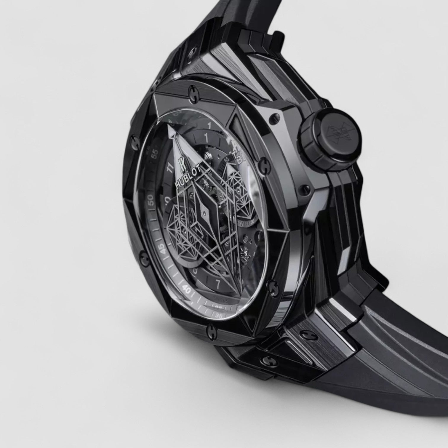 Big Bang Sang Bleu II All Black 45mm Watch