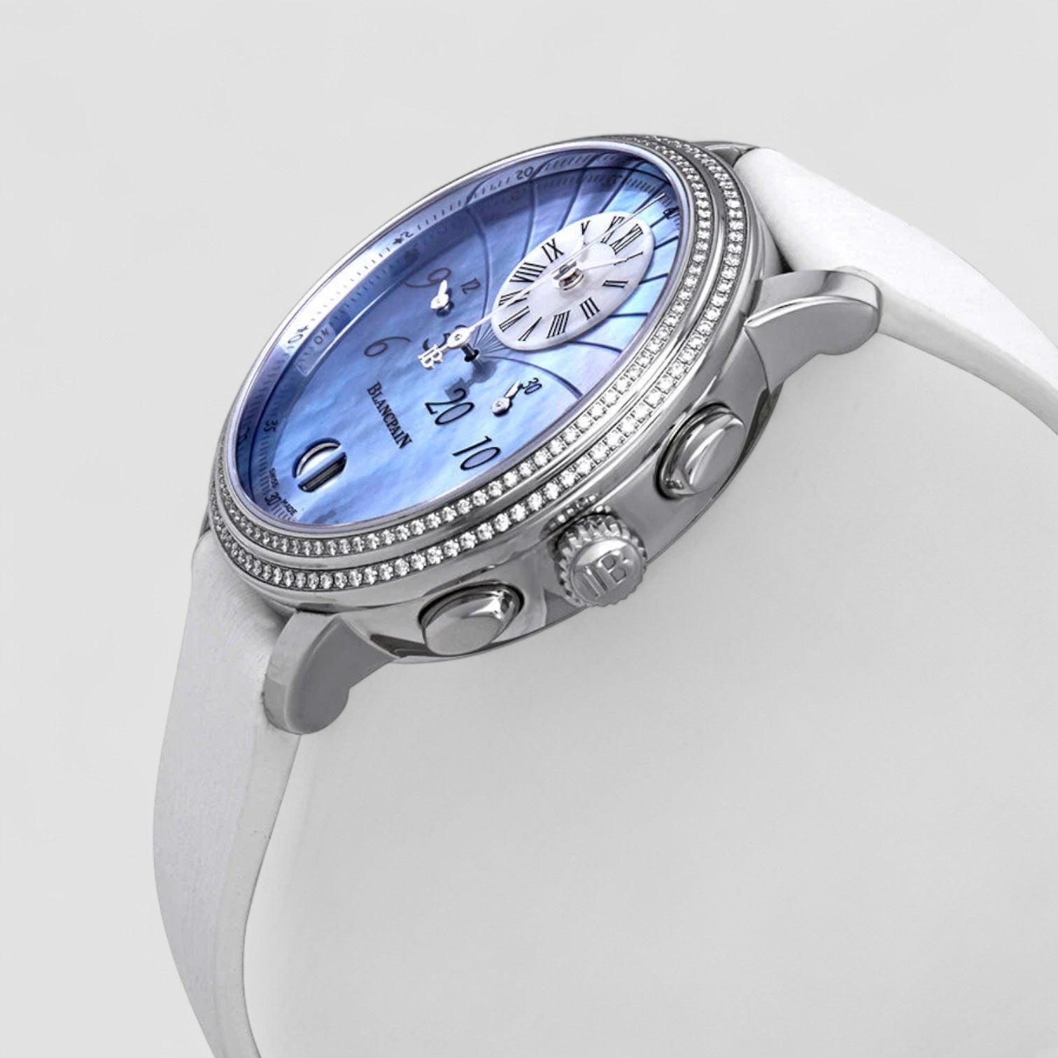 Chronograph Flyback Automatic Blue Mother Of Pearl Ladies Watch