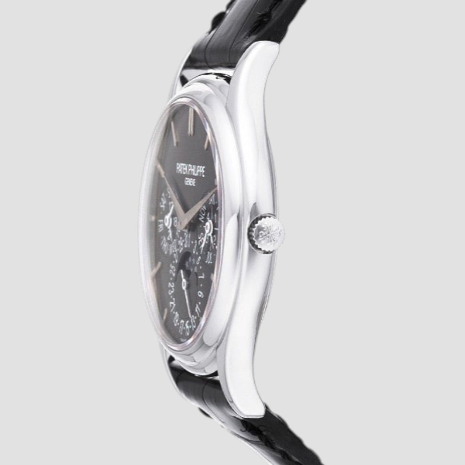 Perpetual Calendar Platinum Charcoal Grey Dial RARE