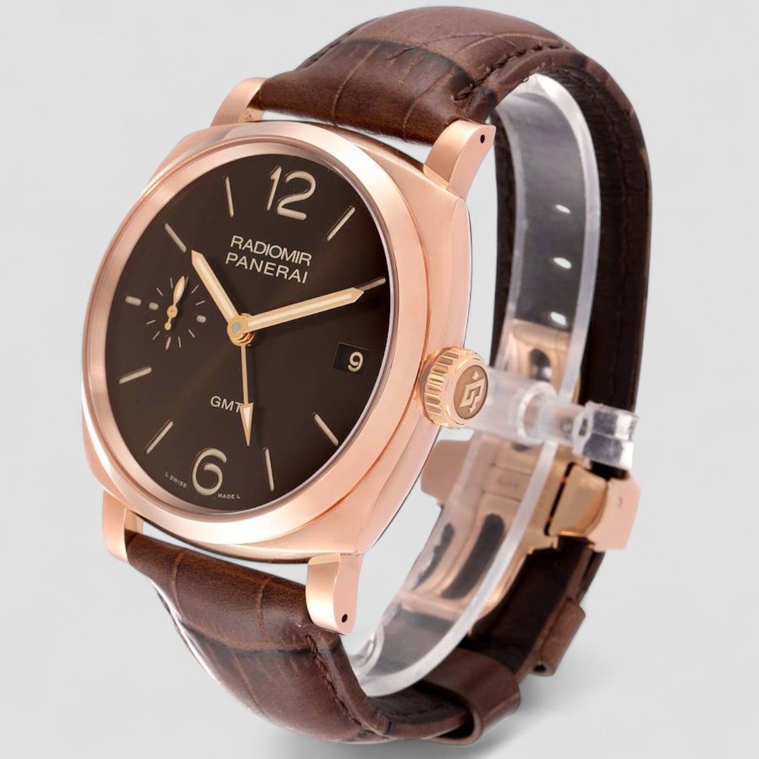 Radiomir 1940 3 Days GMT Oro Rosso 18k Rose Gold Watch