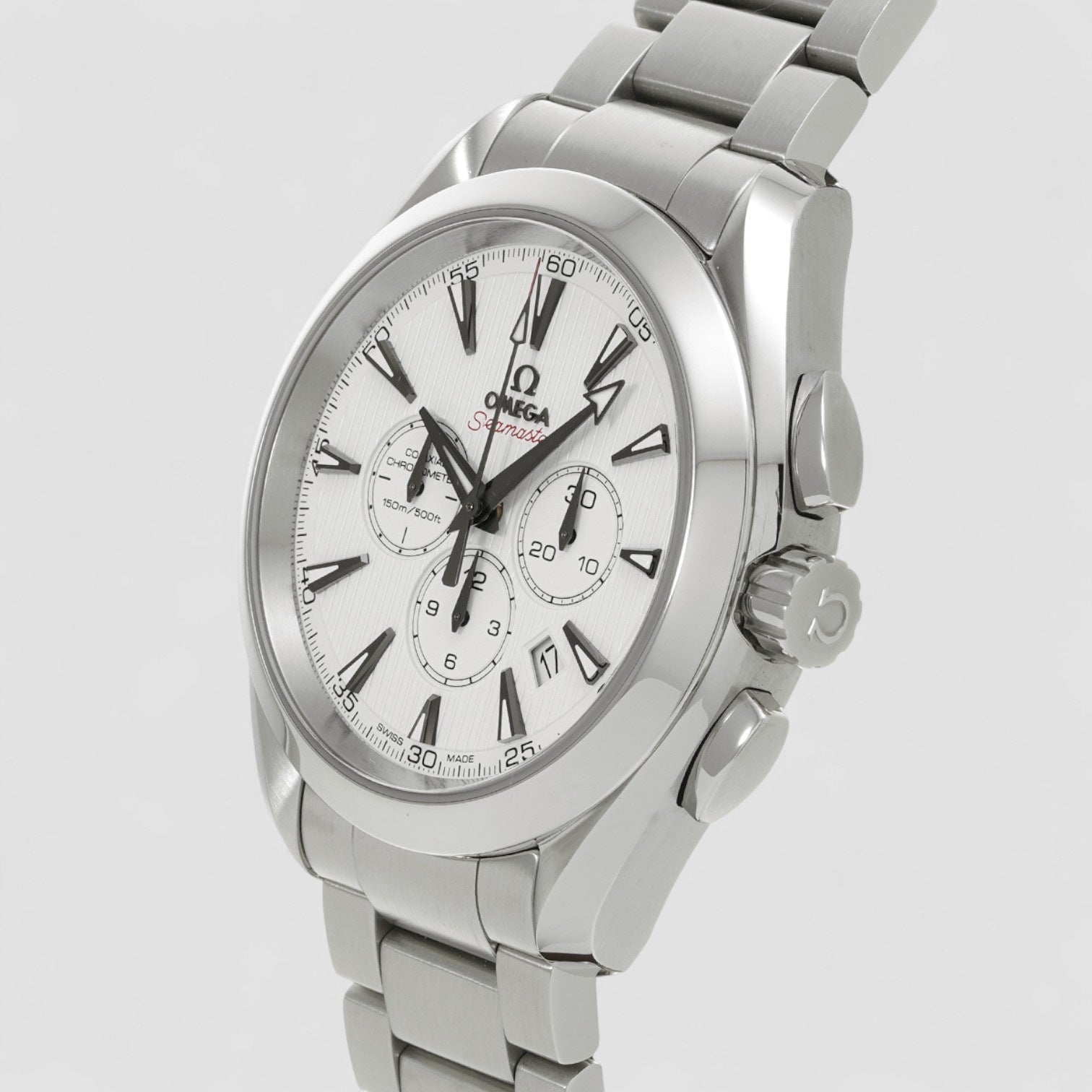 Aqua Terra Chronograph Silver Dial
