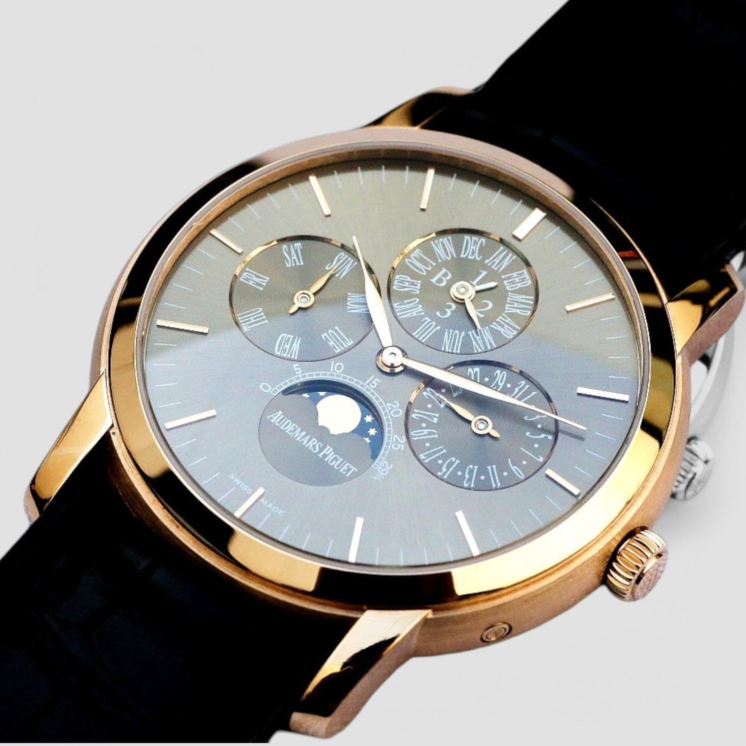 Jules Audemars Perpetual Calendar Automatic Rose Gold Men's Watch