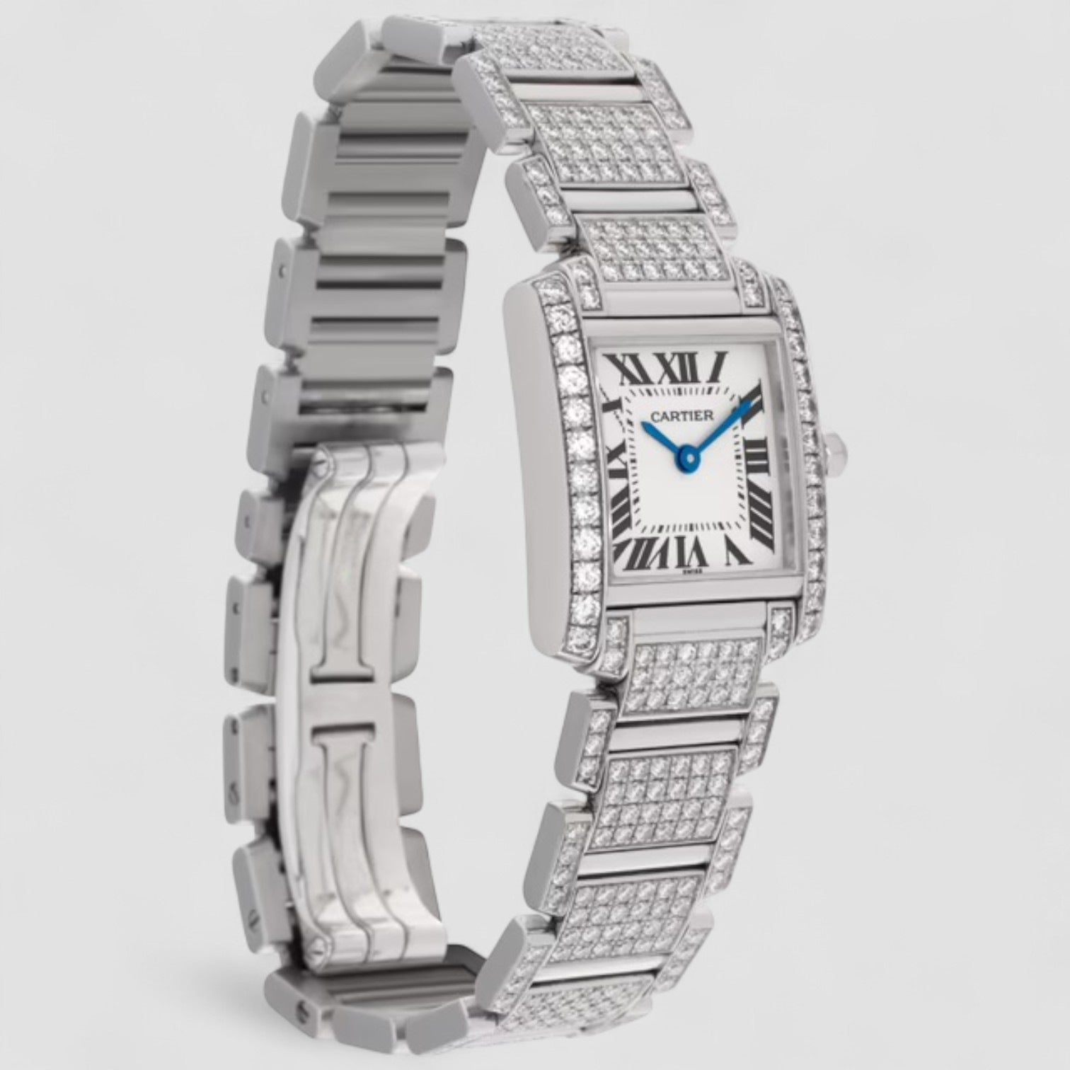 Tank Française Steel Custom Diamond-Set Iced Out