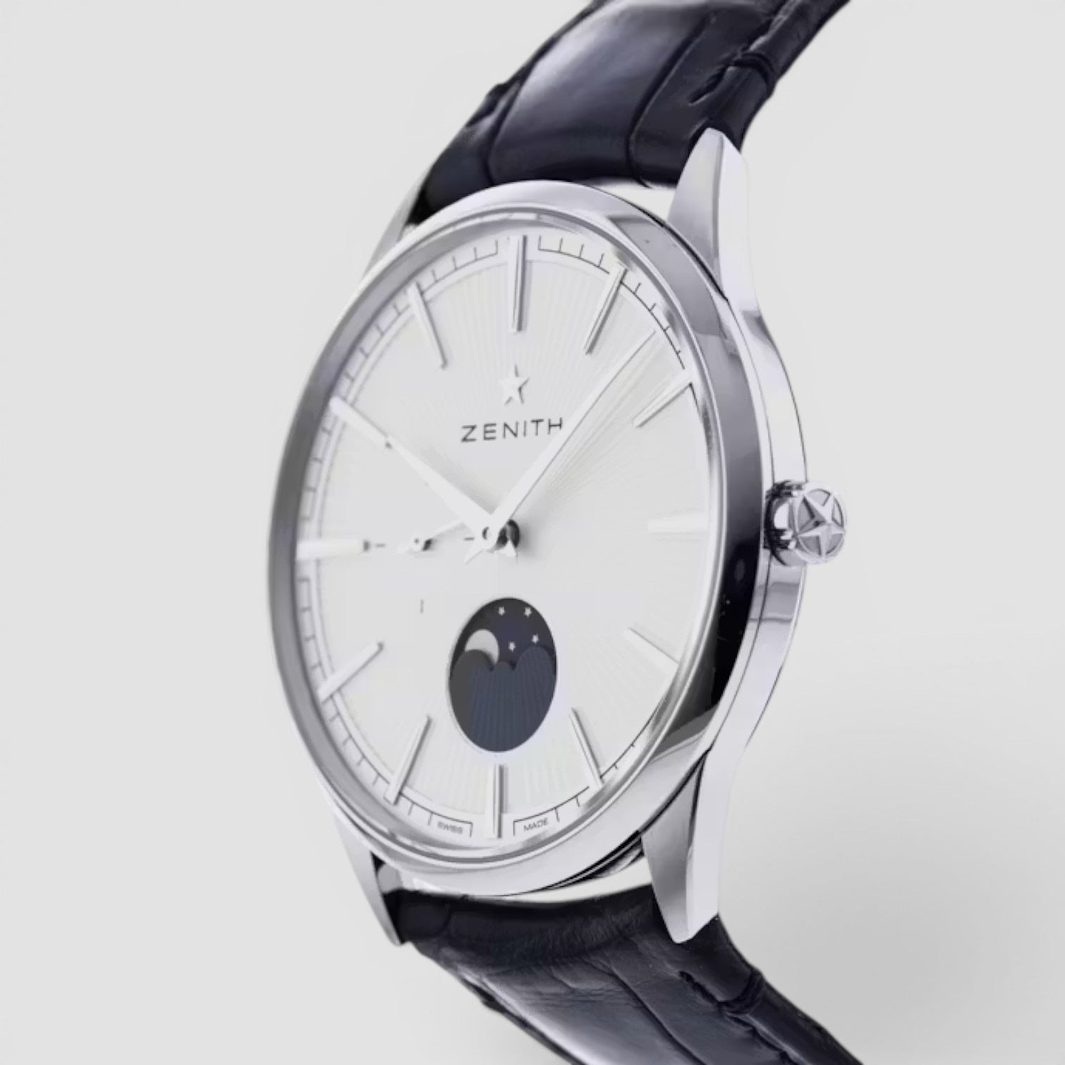 Elite Moonphase Automatic 40.5mm Steel Silver Dial