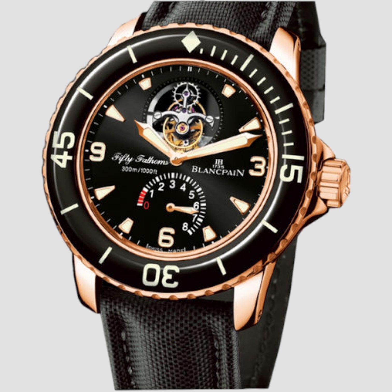 Fifty Fathoms 8-Day Tourbillon 18K Rose Gold / Kevlar