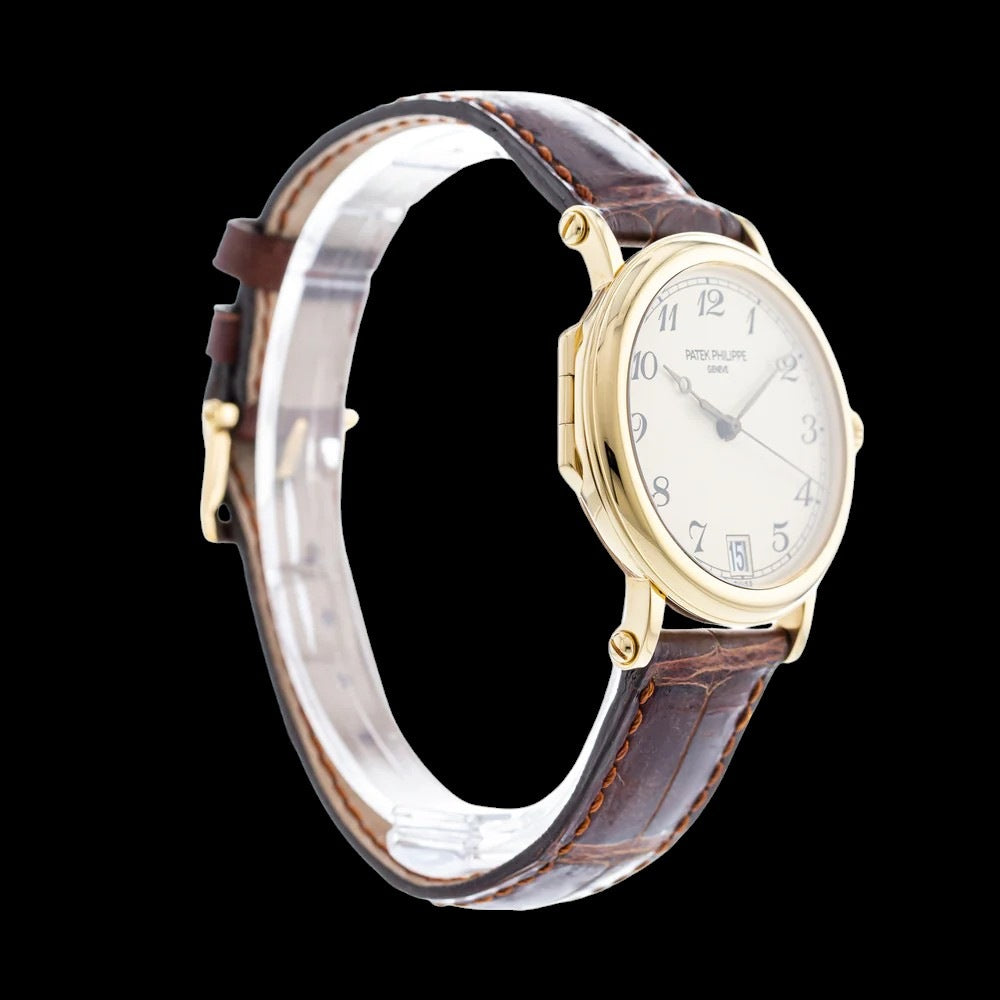 Calatrava Officers Case 18K Yellow Gold