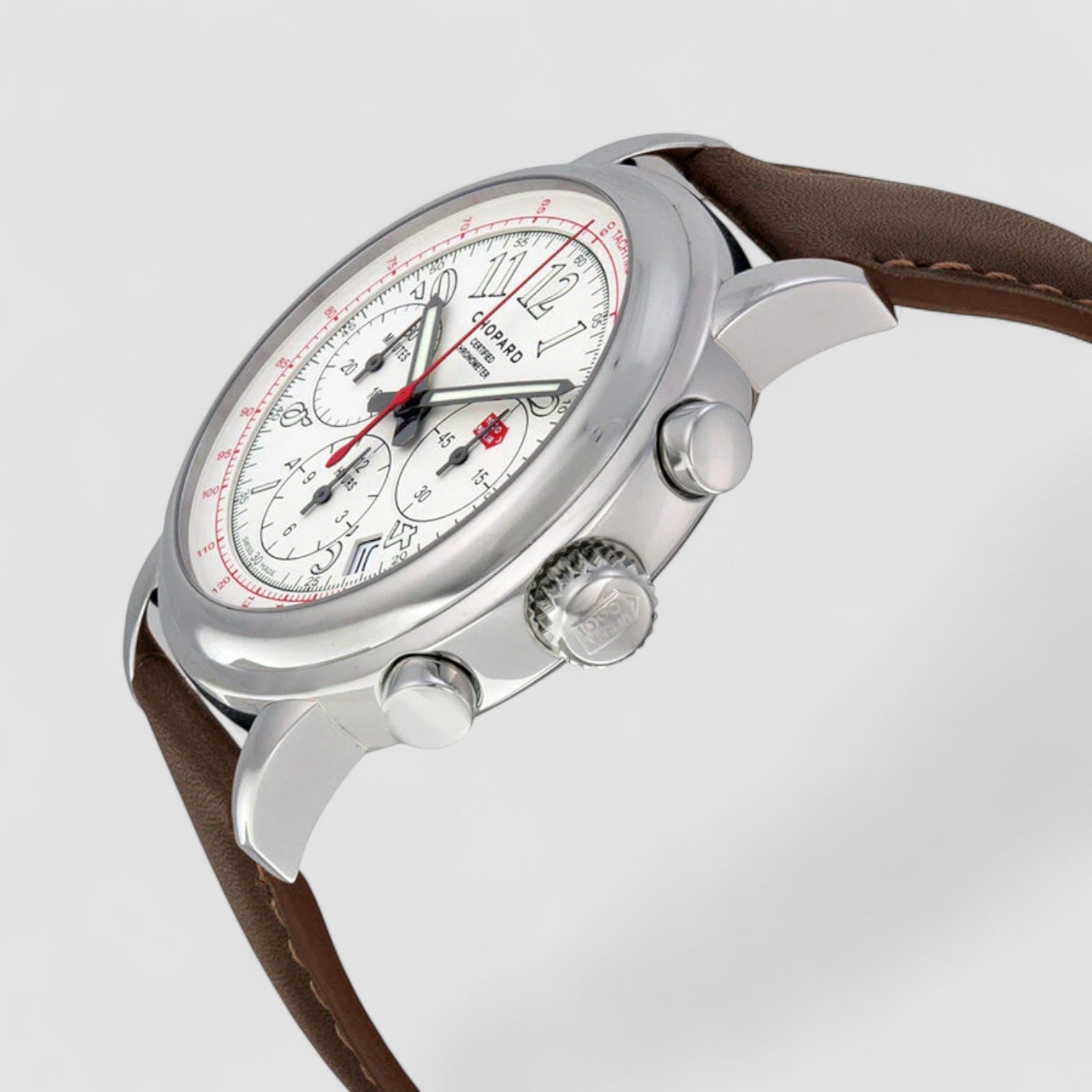 Mille Miglia Chronograph White Dial Men's Watch