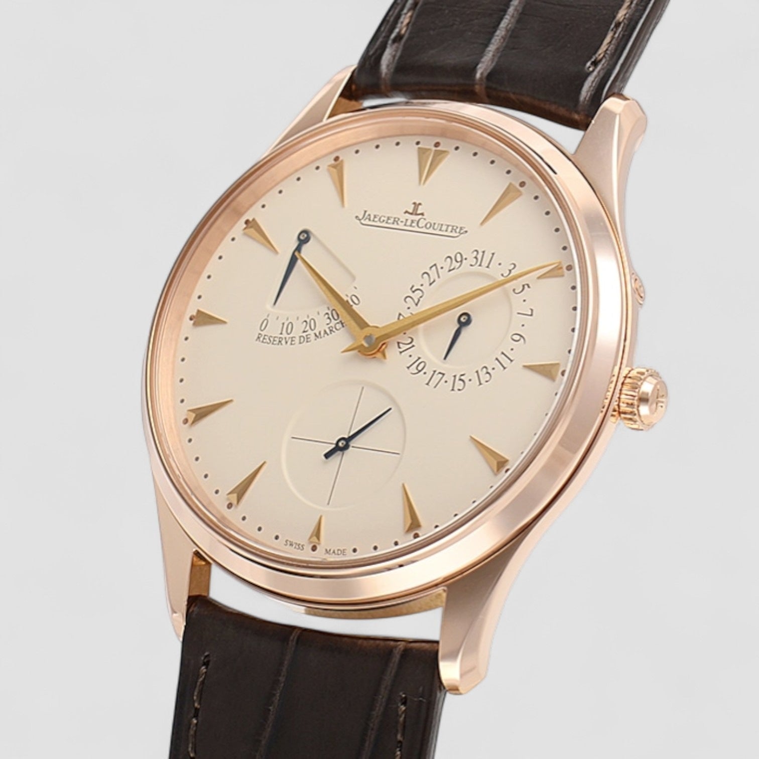 Master Ultra Thin Réserve De Marche 18K Rose Gold
