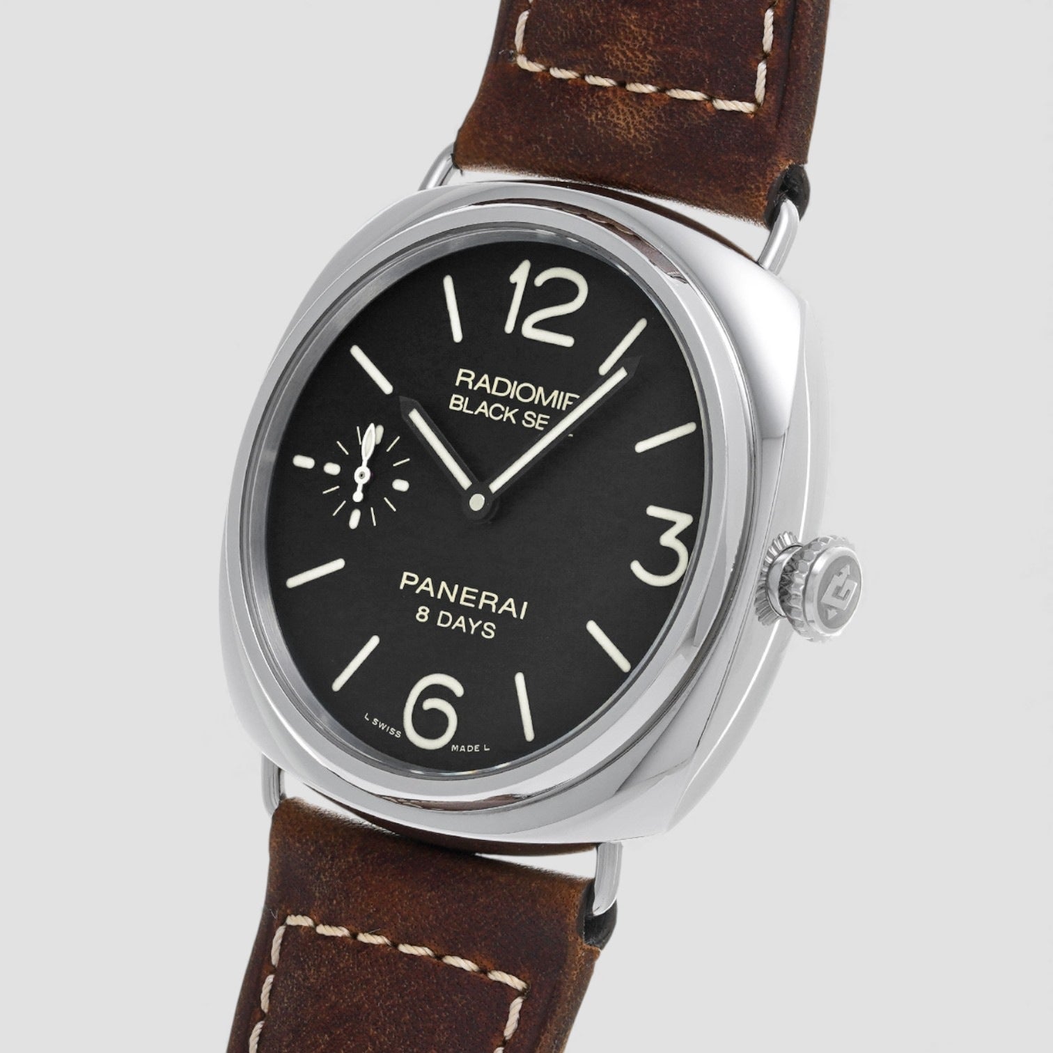 Radiomir Black Seal 8 Day Manual Wind Stainless Steel