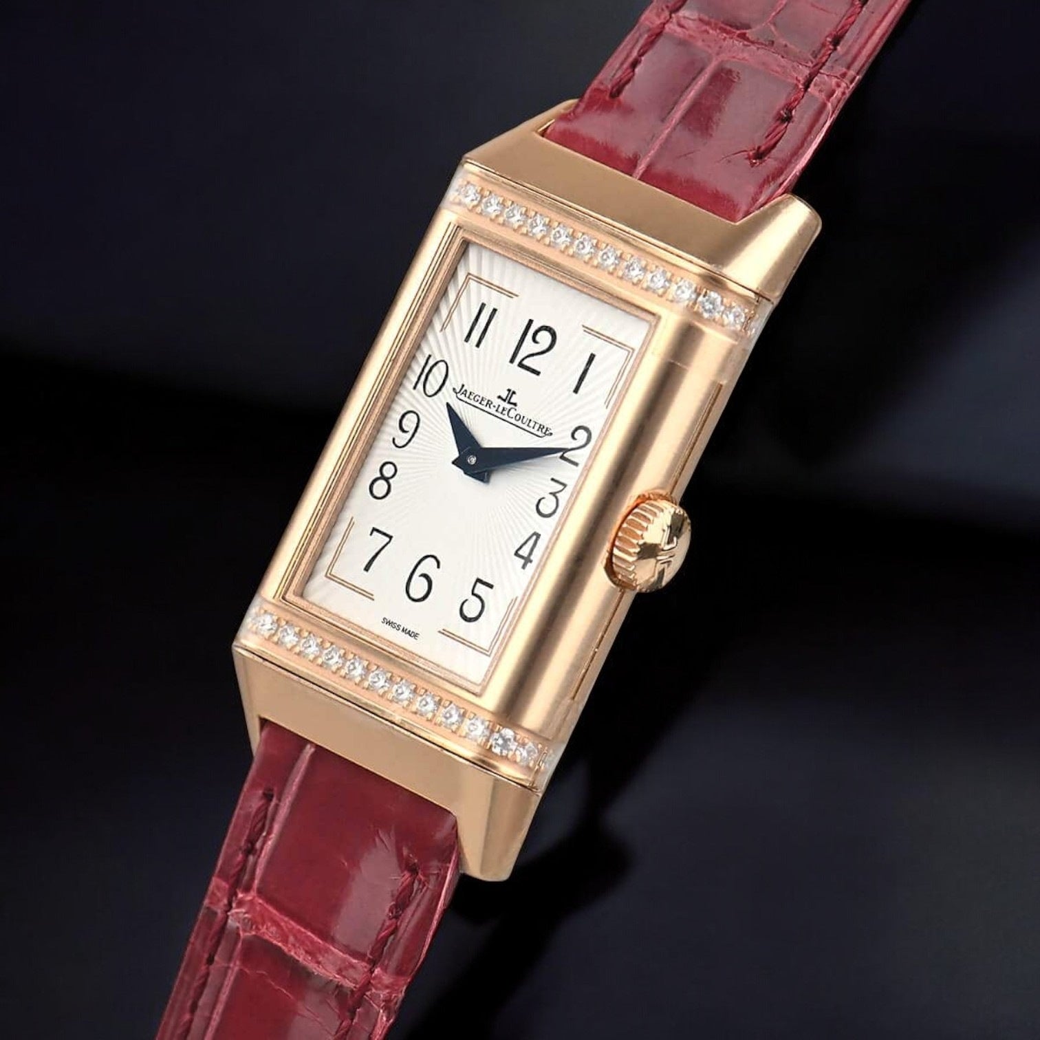 Reverso One Duetto Reference#: Q3342520, 40 mm x 20 mm, Rose/Red/Pink Gold