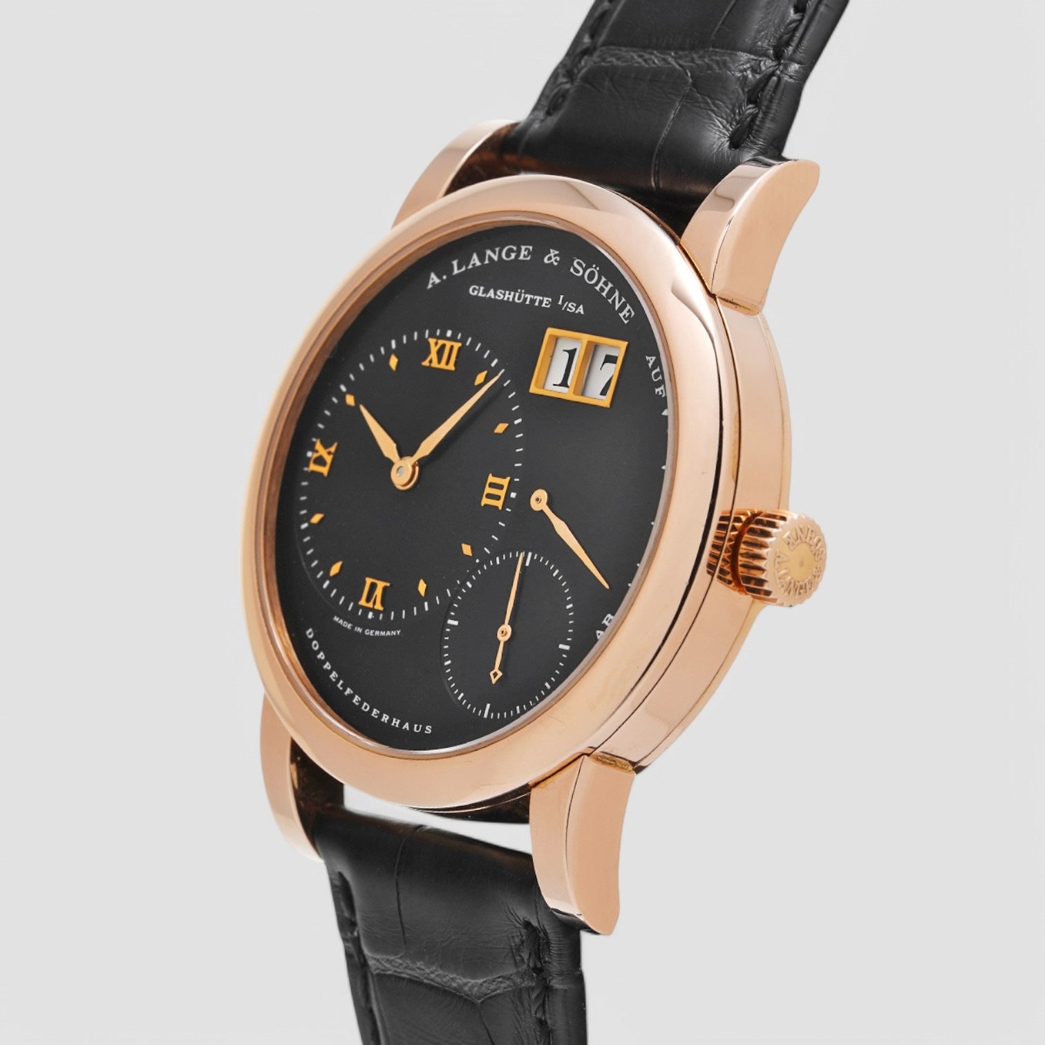 Lange 1 18K Rose Gold Black Dial