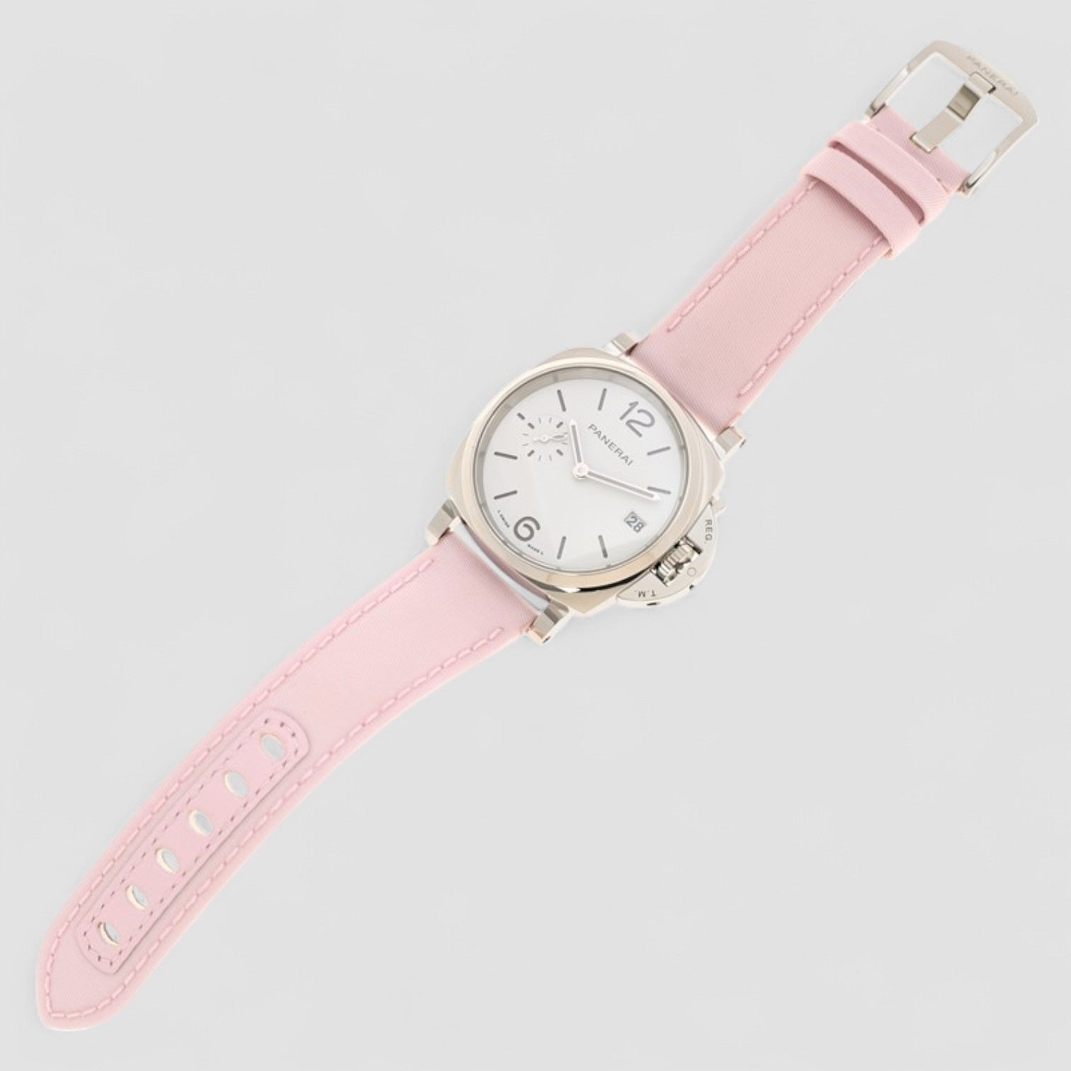 Luminor Due Re-Nylon Automatic White Dial Ladies Watch
