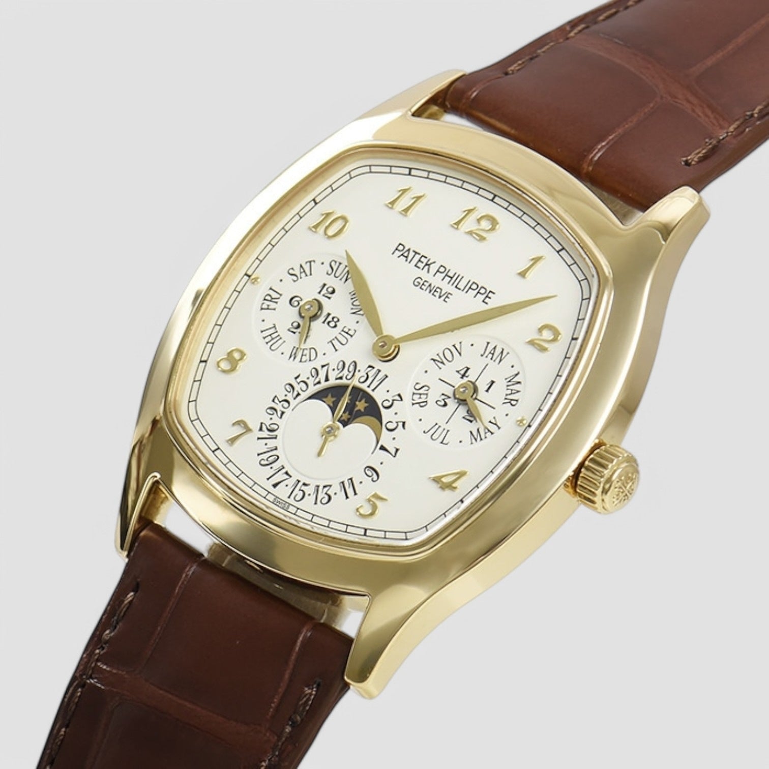 Perpetual Calendar 5940J 18K Yellow Gold Cushion Case