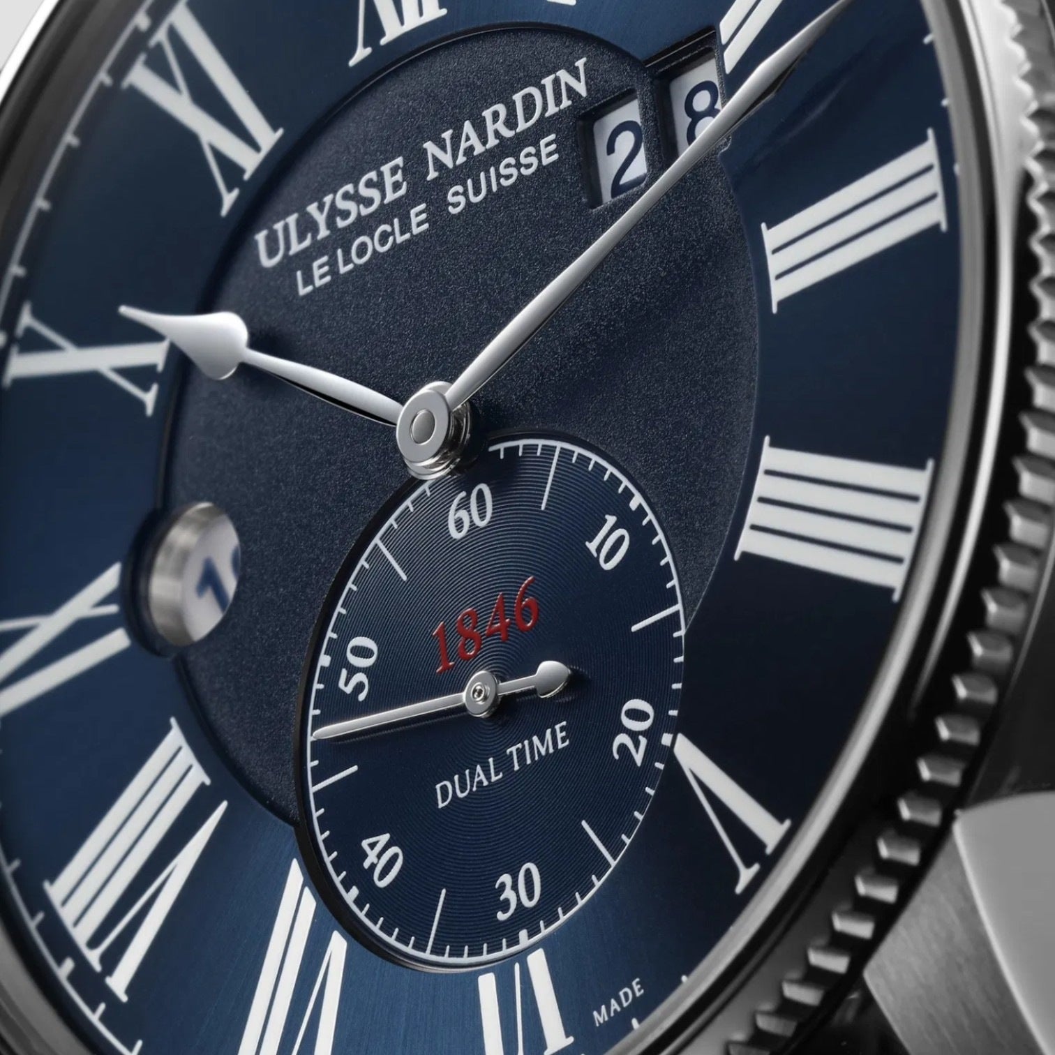 Marine Torpilleur Dual Time 44mm
