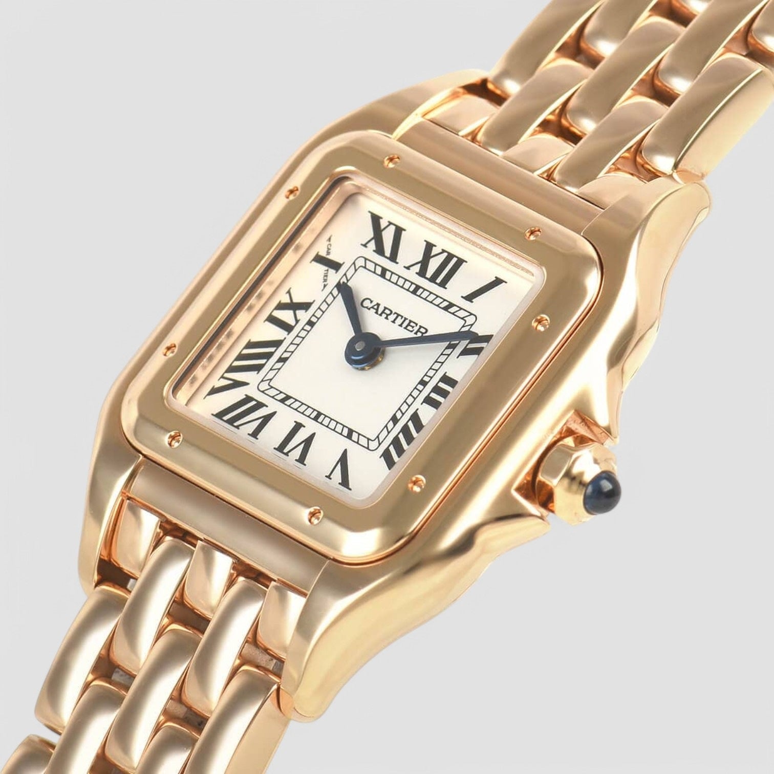 Panthere de Cartier Small Quartz Rose Gold Silver Dial