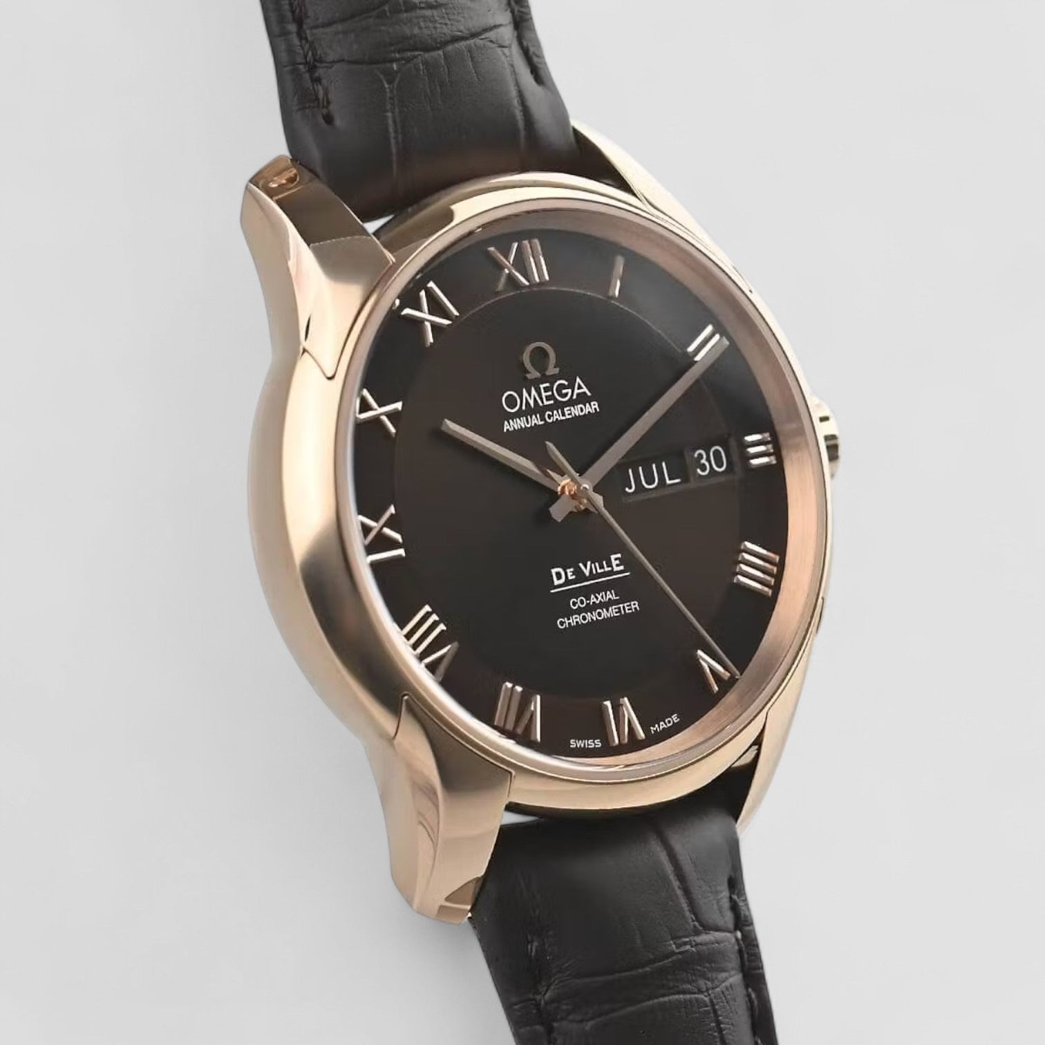 De Ville Co-Axial Annual Calendar Mens Watch