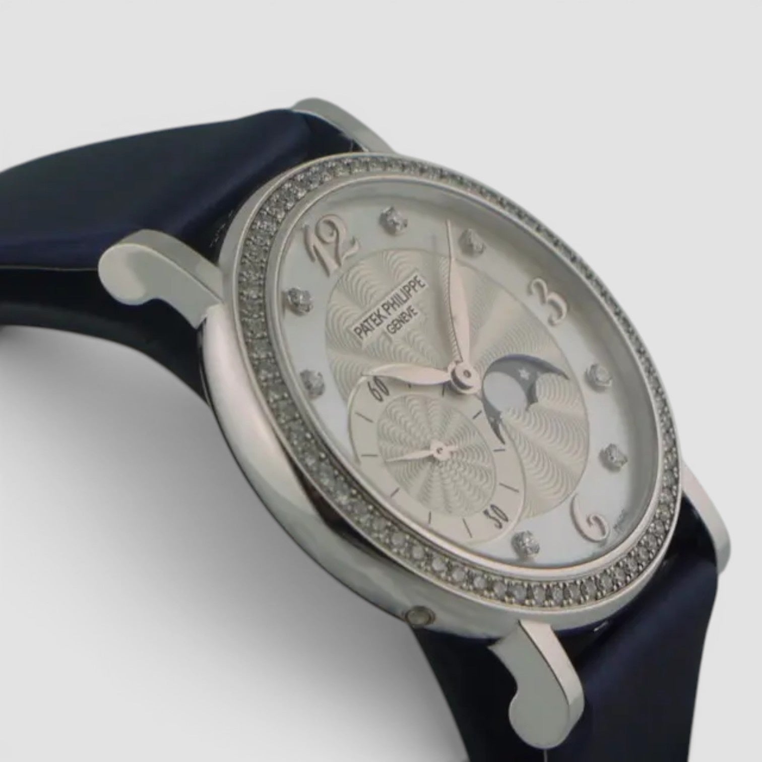 Calatrava Moonphase White Gold Diamond