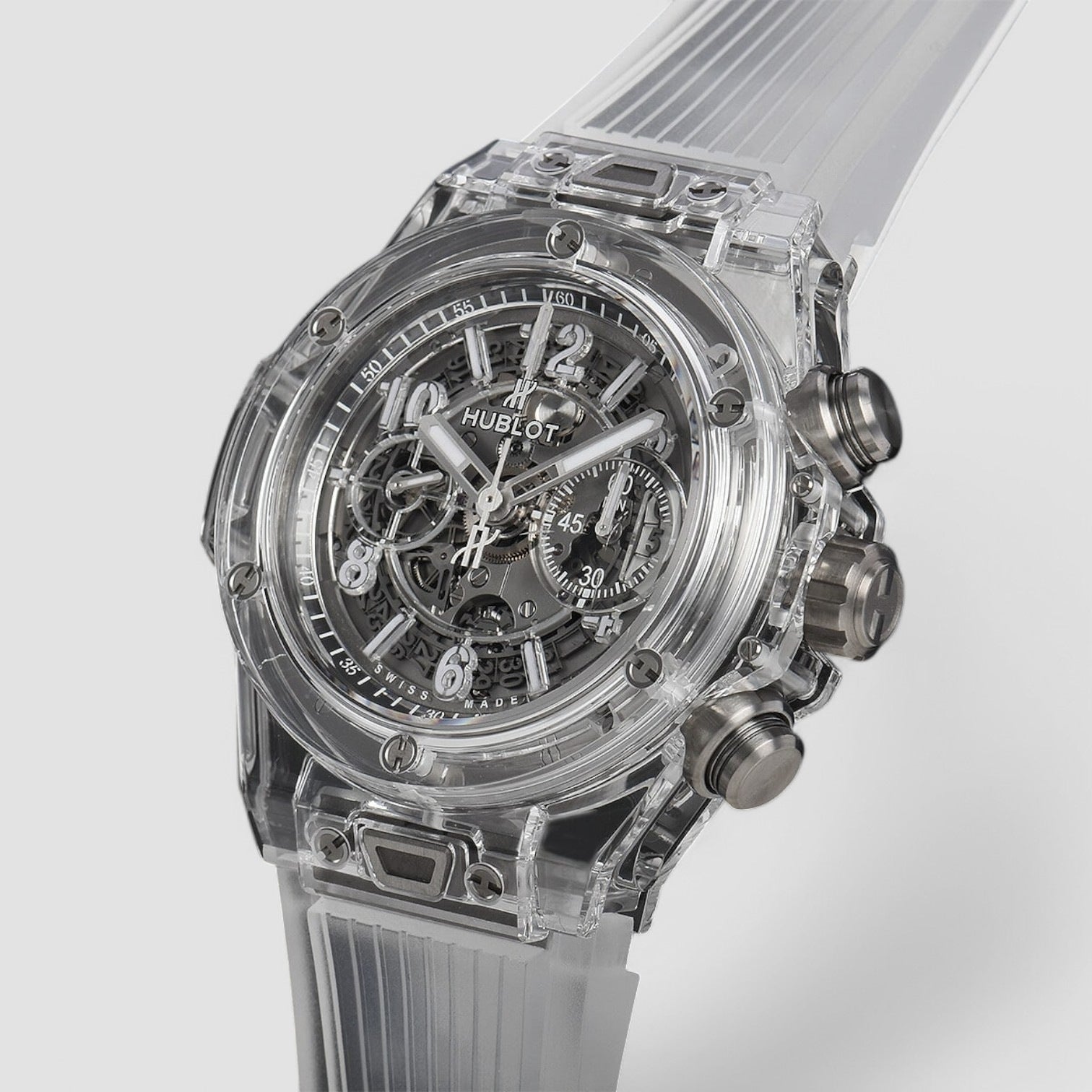 Big Bang Unico Skeleton Arabic White Ceramic Case 45mm