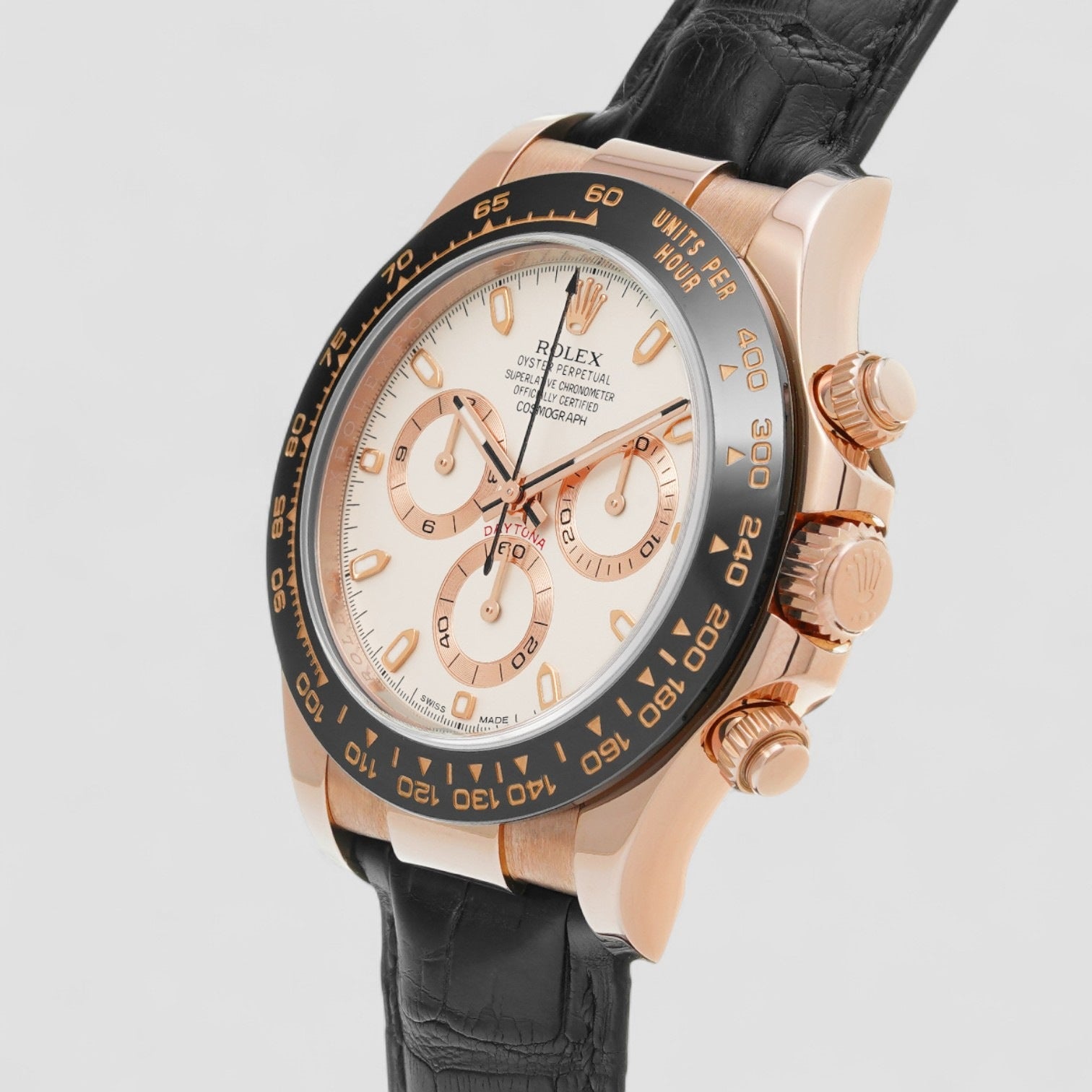 Cosmograph Daytona Automatic White Dial Everose Gold Men's Watch