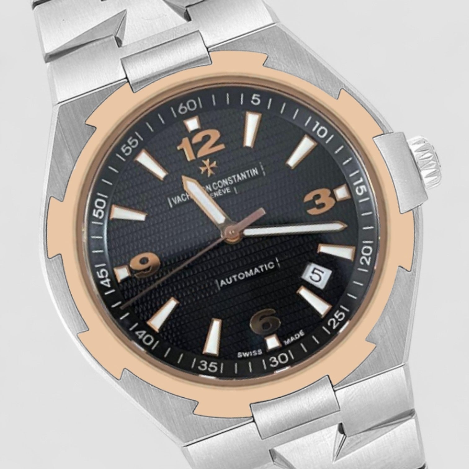 Overseas Automatic Black Gold and Steel