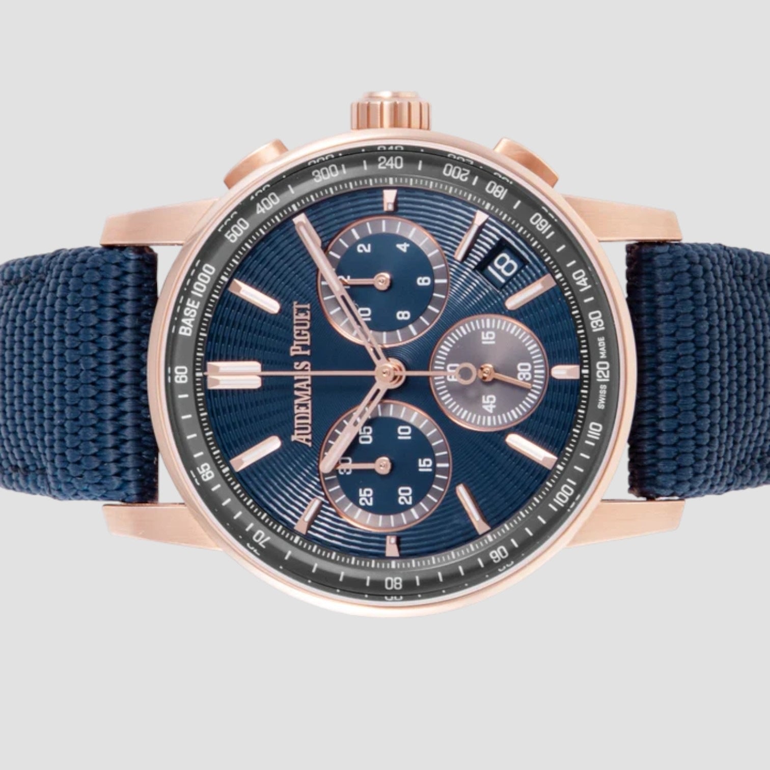 Code 11.59 Chronograph Pink Rose Gold 41mm Blue Dial