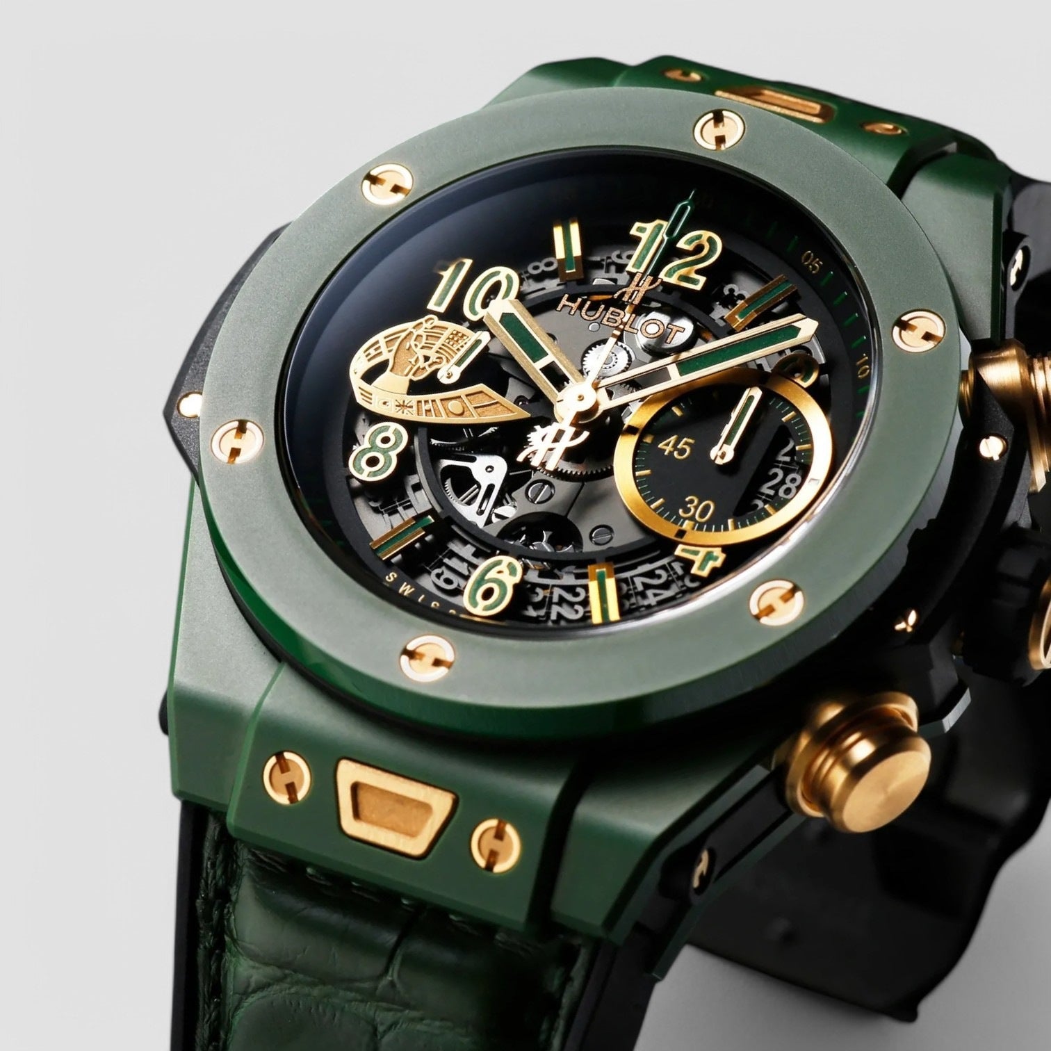 Big Bang Unico 45 mm WBC Green Ceramic Men's watch